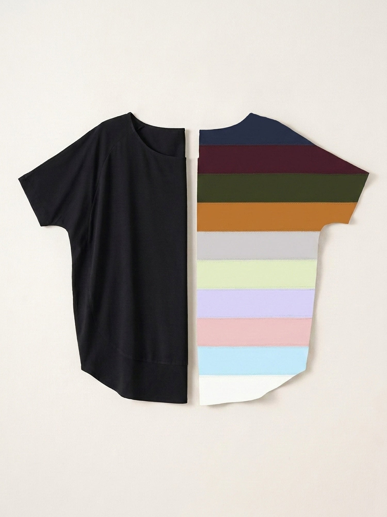 2x Flowy Fit Top Bundle (Woman) - Black + Colour