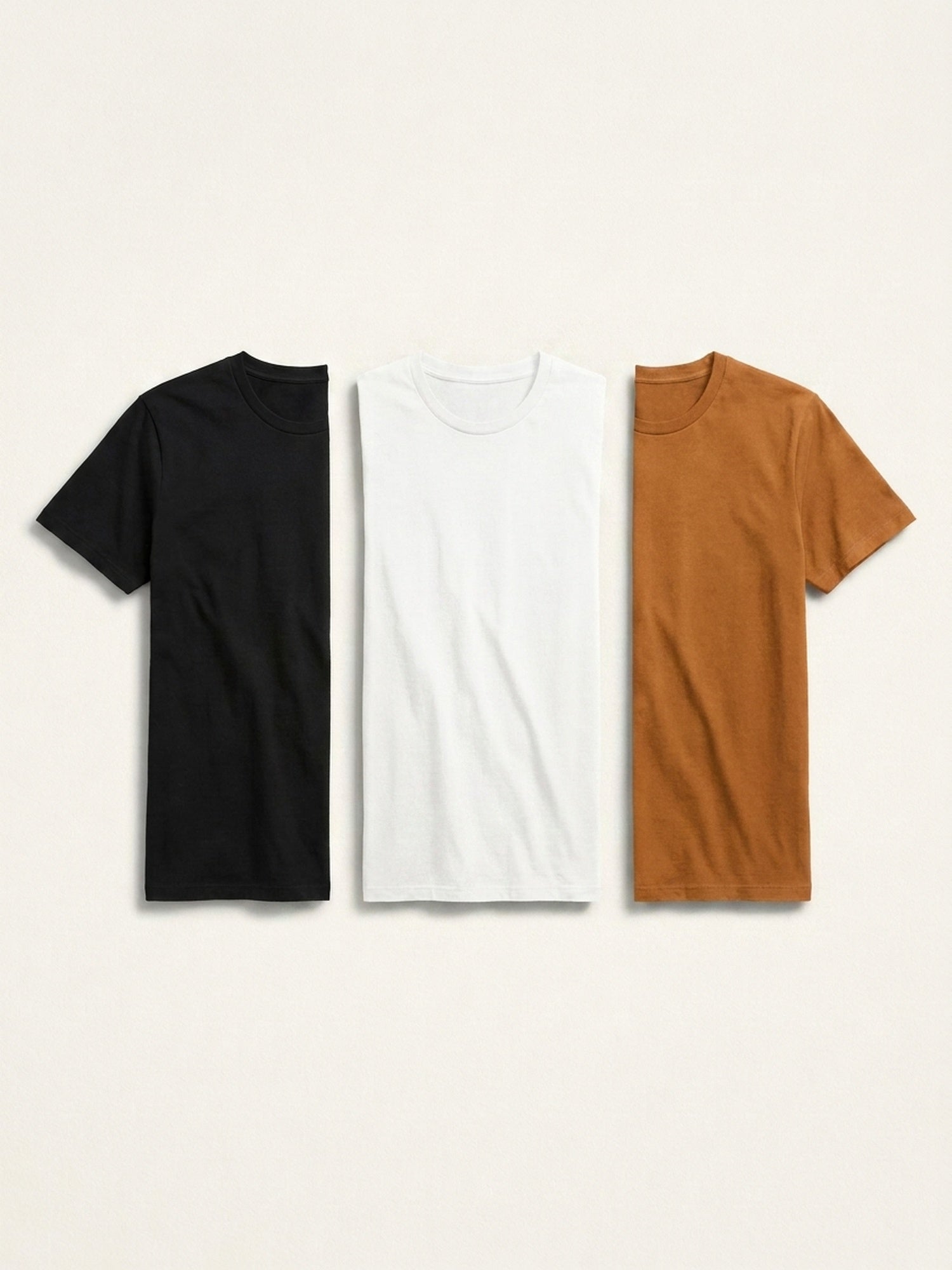 3x Short Sleeve Tee Bundle (Man) - Black + White + Colour