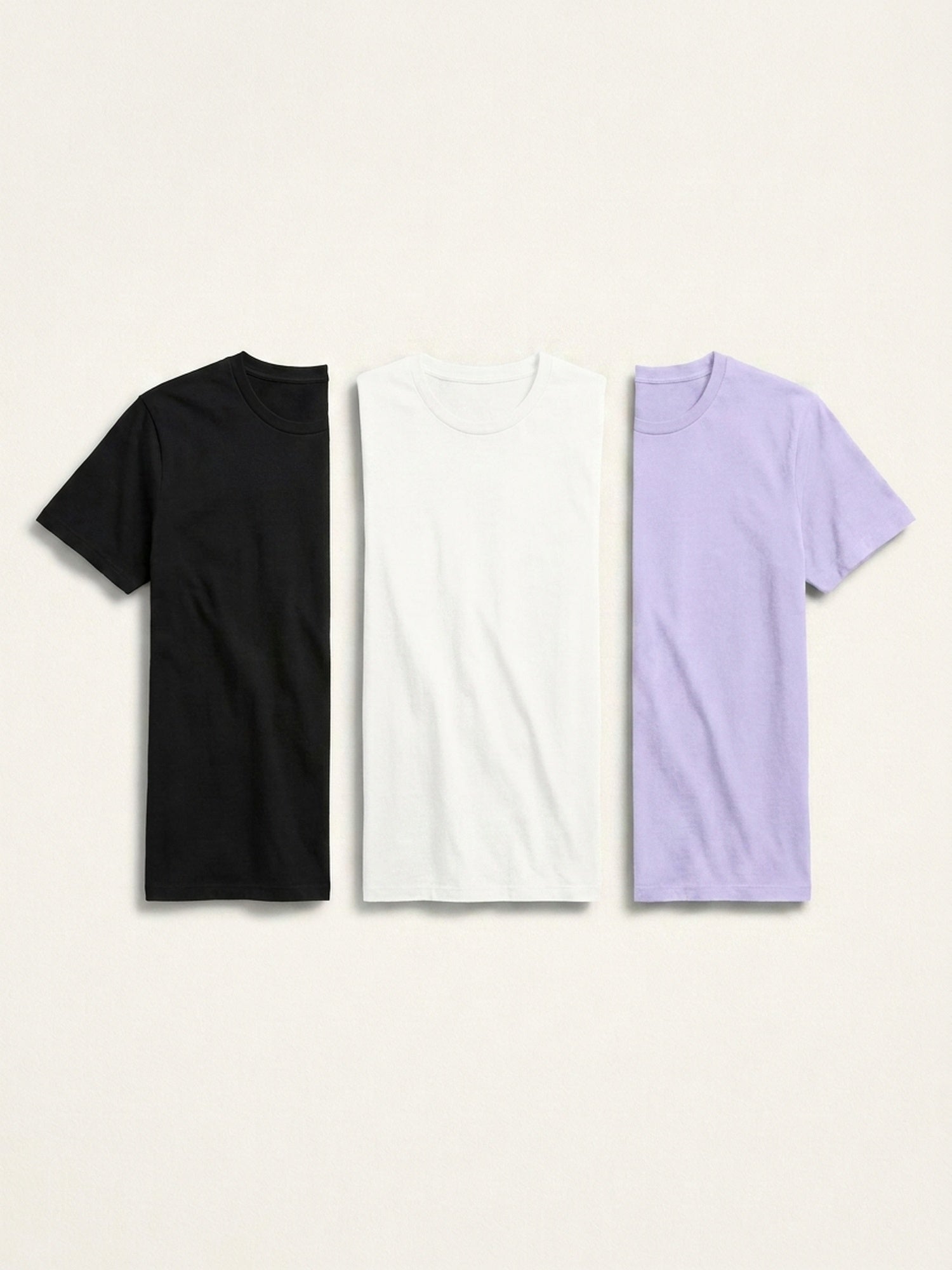 3x Short Sleeve Tee Bundle (Man) - Black + White + Colour