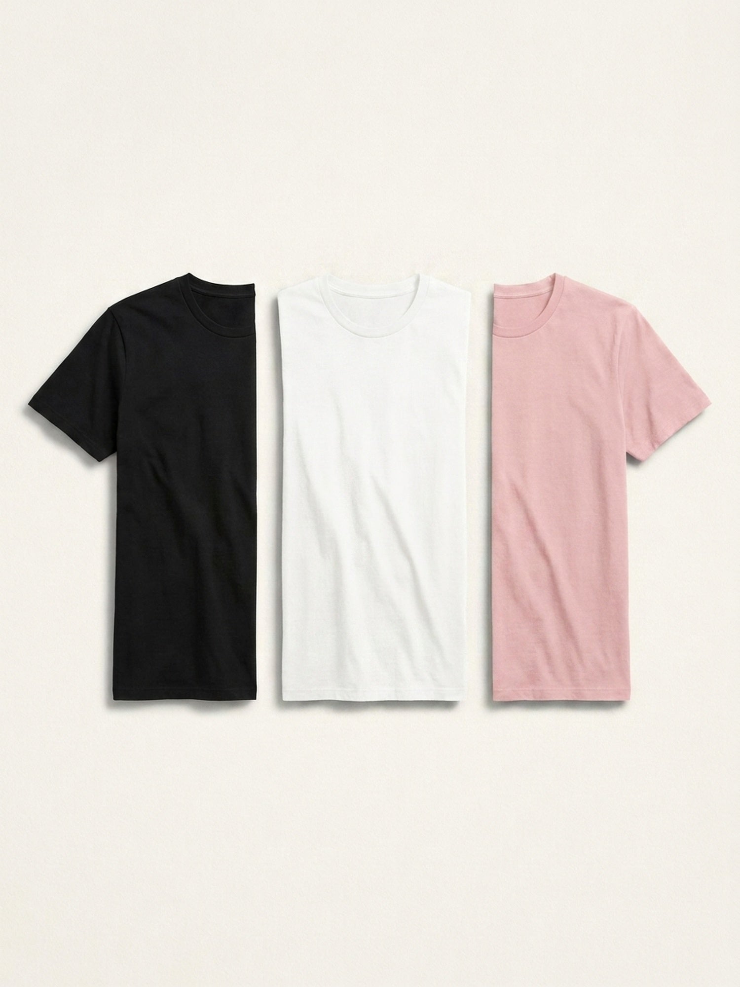 3x Short Sleeve Tee Bundle (Man) - Black + White + Colour