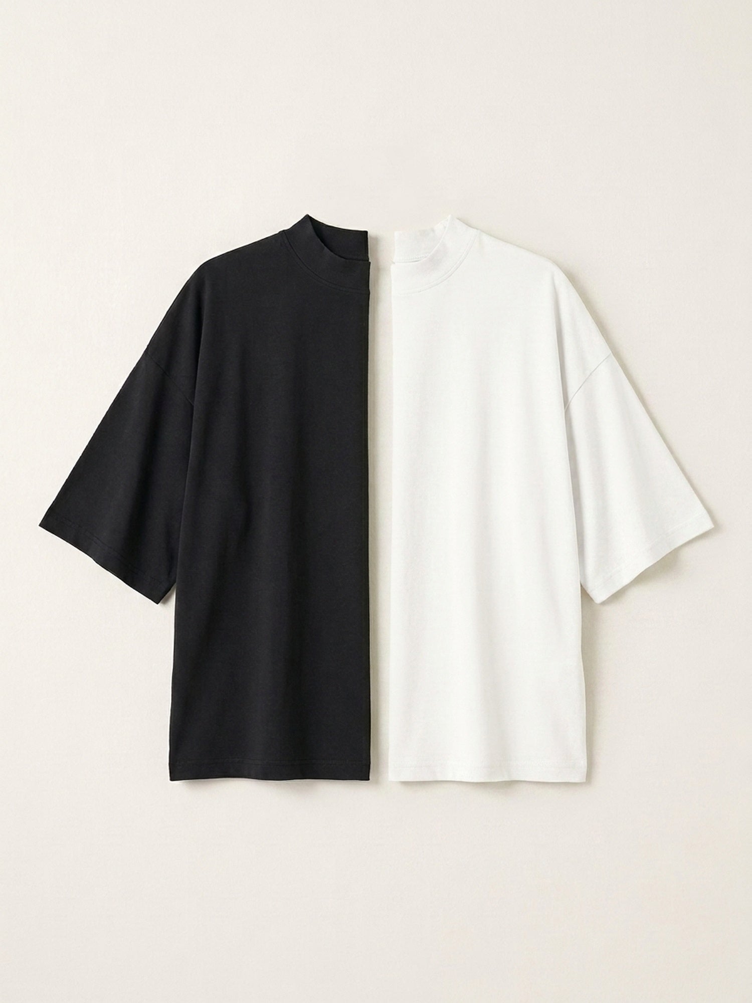 2x Oversized High Neck Bundle (Woman) - Black + Colour