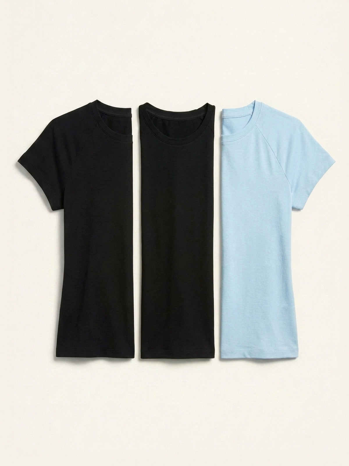 3x Fitted Tee Bundle (Woman) - Black + 2 Colours