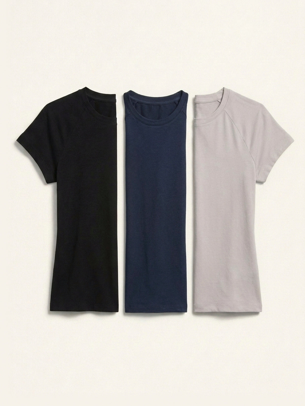 3x Fitted Tee Bundle (Woman) - Black + 2 Colours
