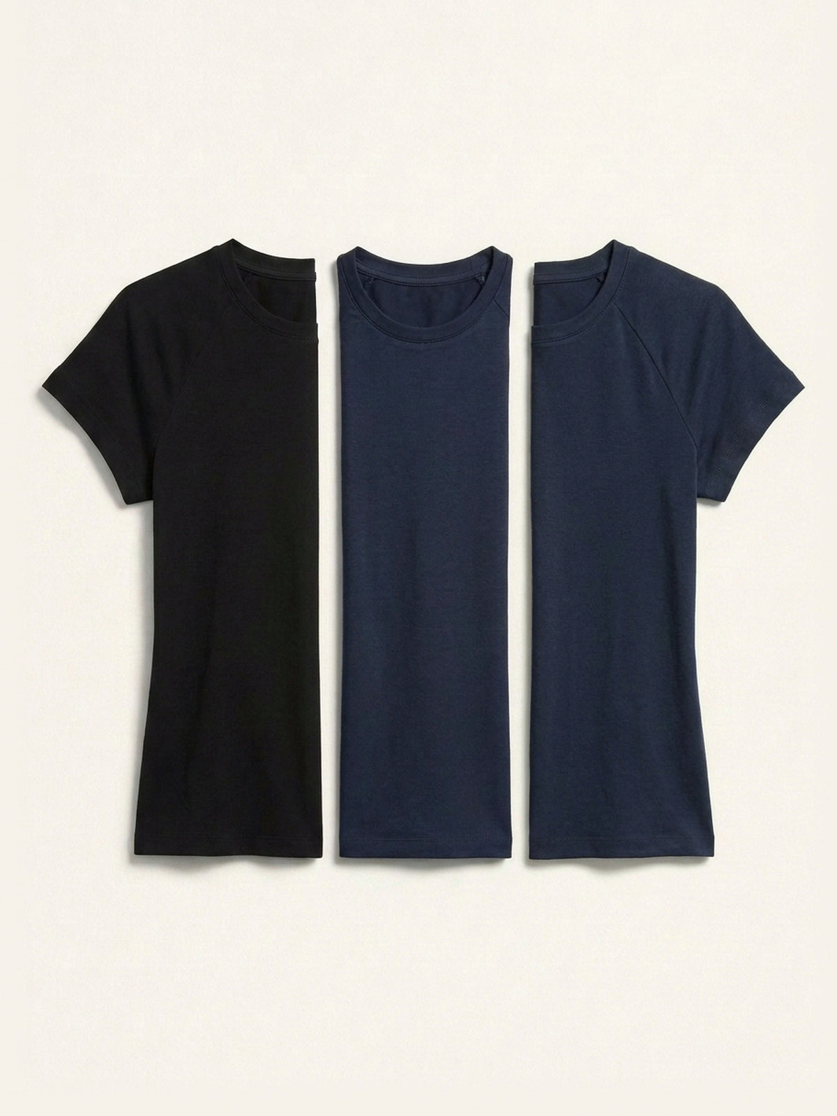 3x Fitted Tee Bundle (Woman) - Black + 2 Colours