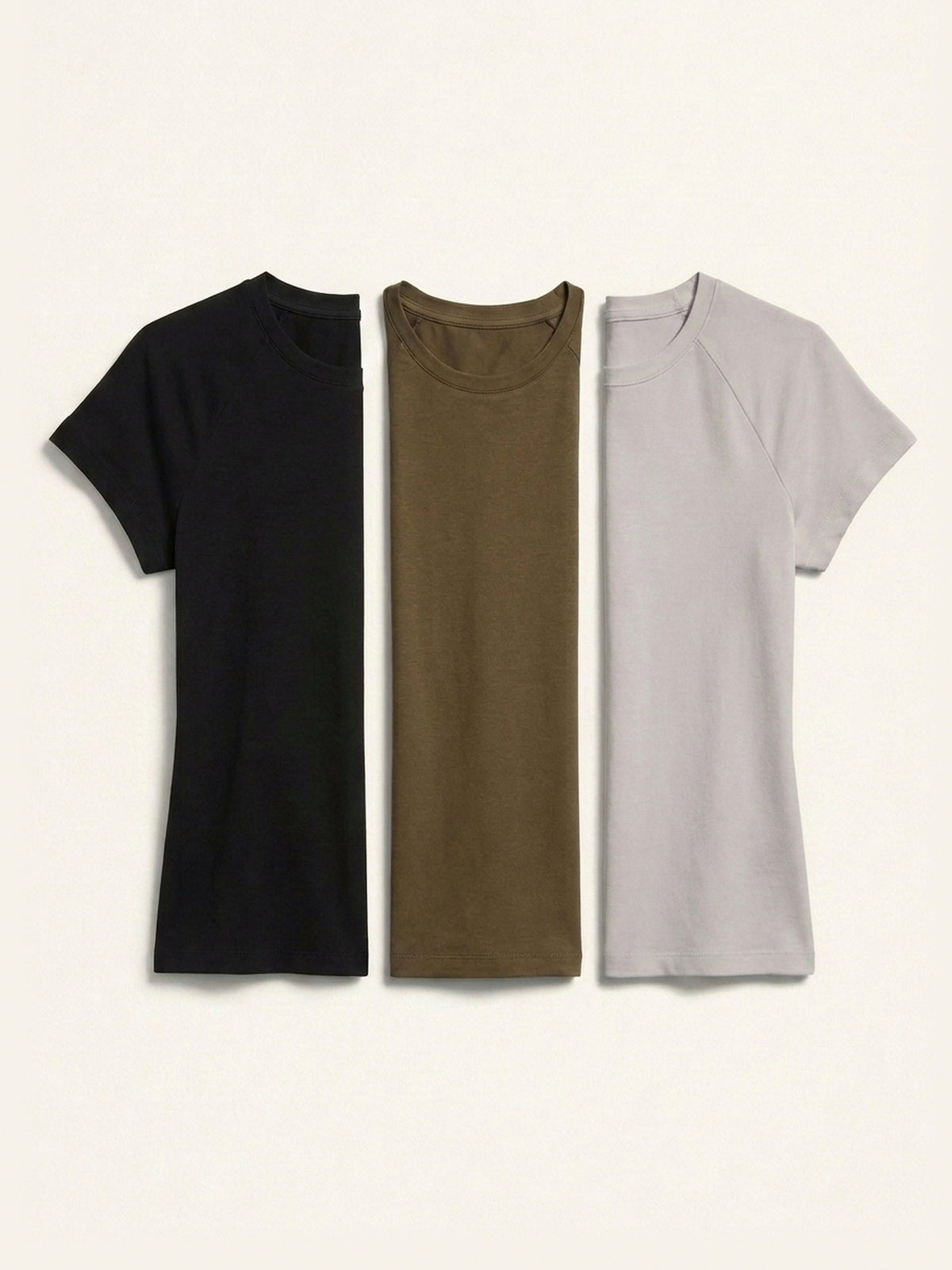 3x Fitted Tee Bundle (Woman) - Black + 2 Colours