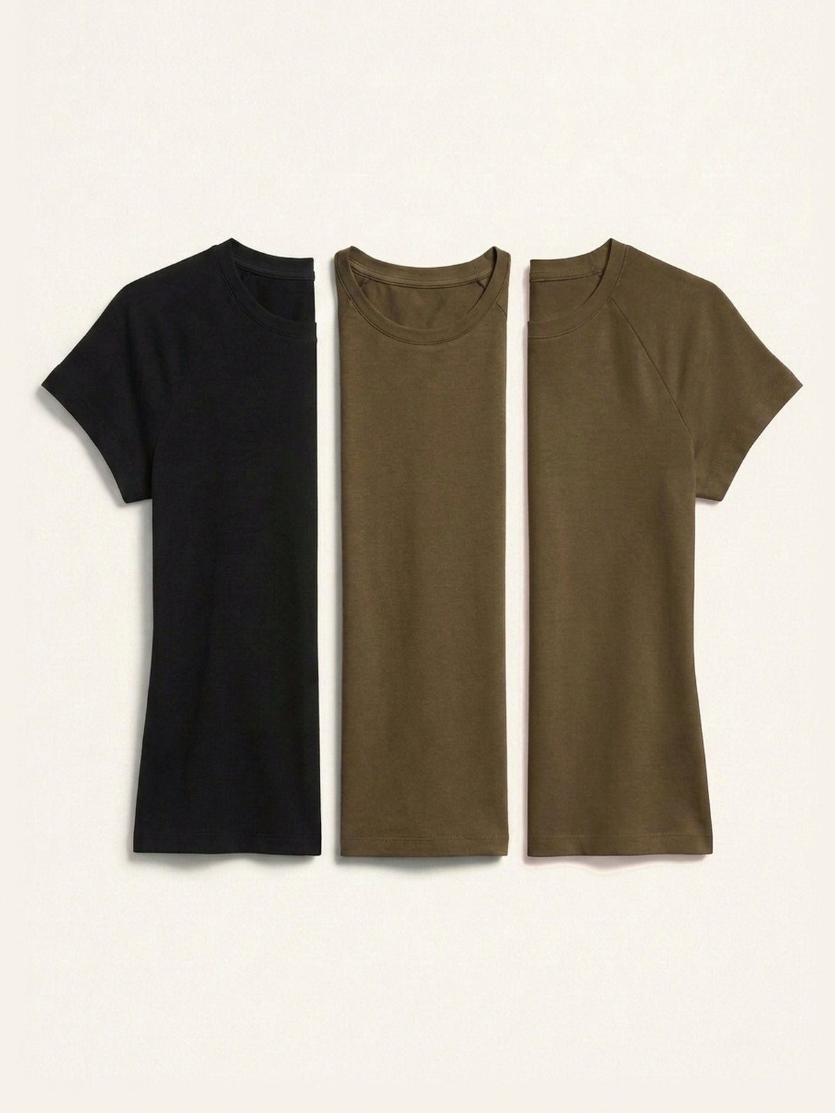 3x Fitted Tee Bundle (Woman) - Black + 2 Colours