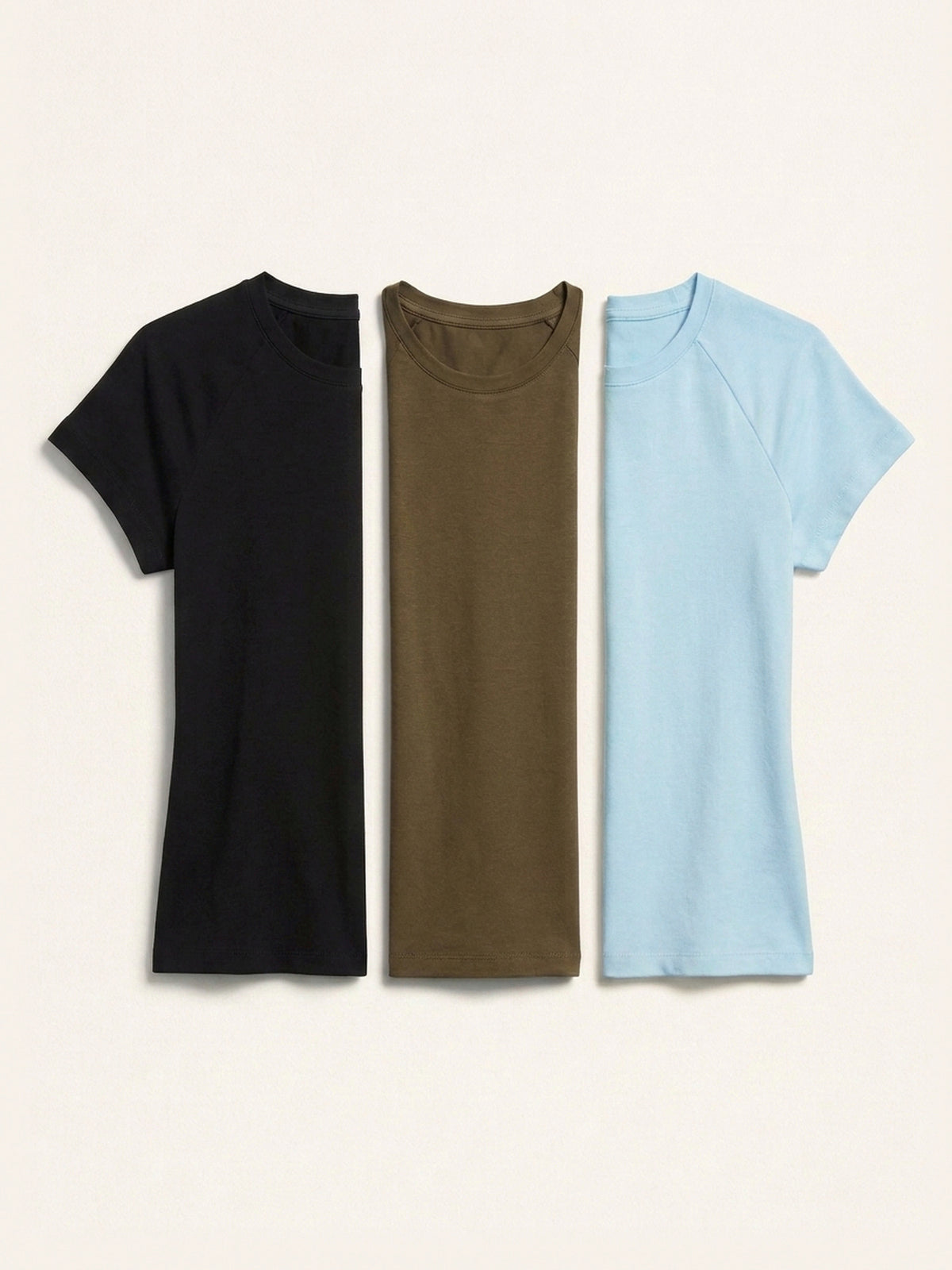 3x Fitted Tee Bundle (Woman) - Black + 2 Colours