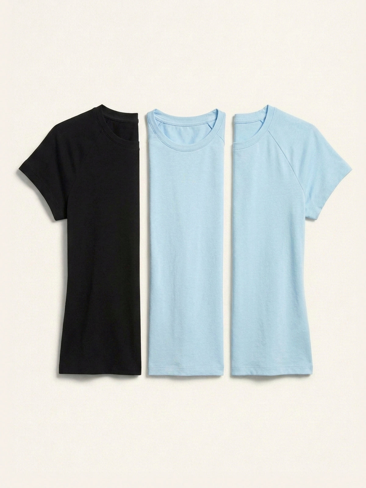3x Fitted Tee Bundle (Woman) - Black + 2 Colours