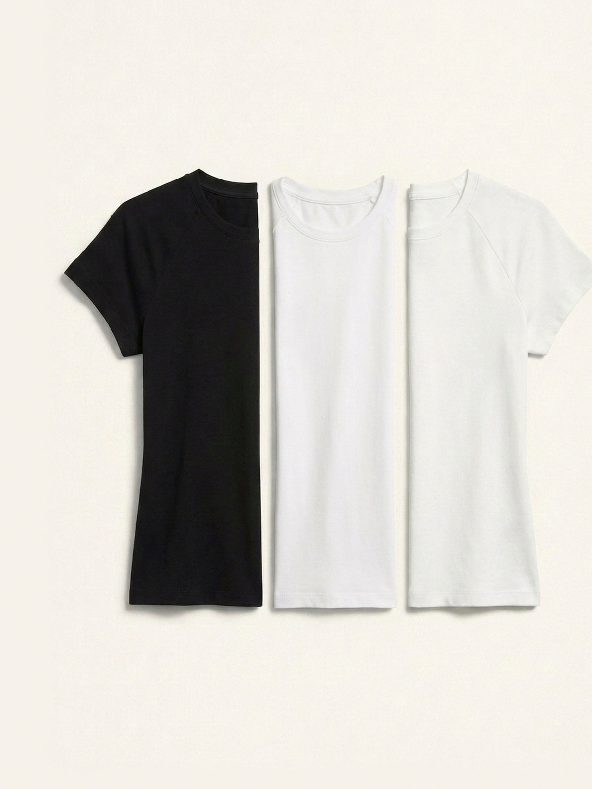 3x Fitted Tee Bundle (Woman) - Black + 2 Colours