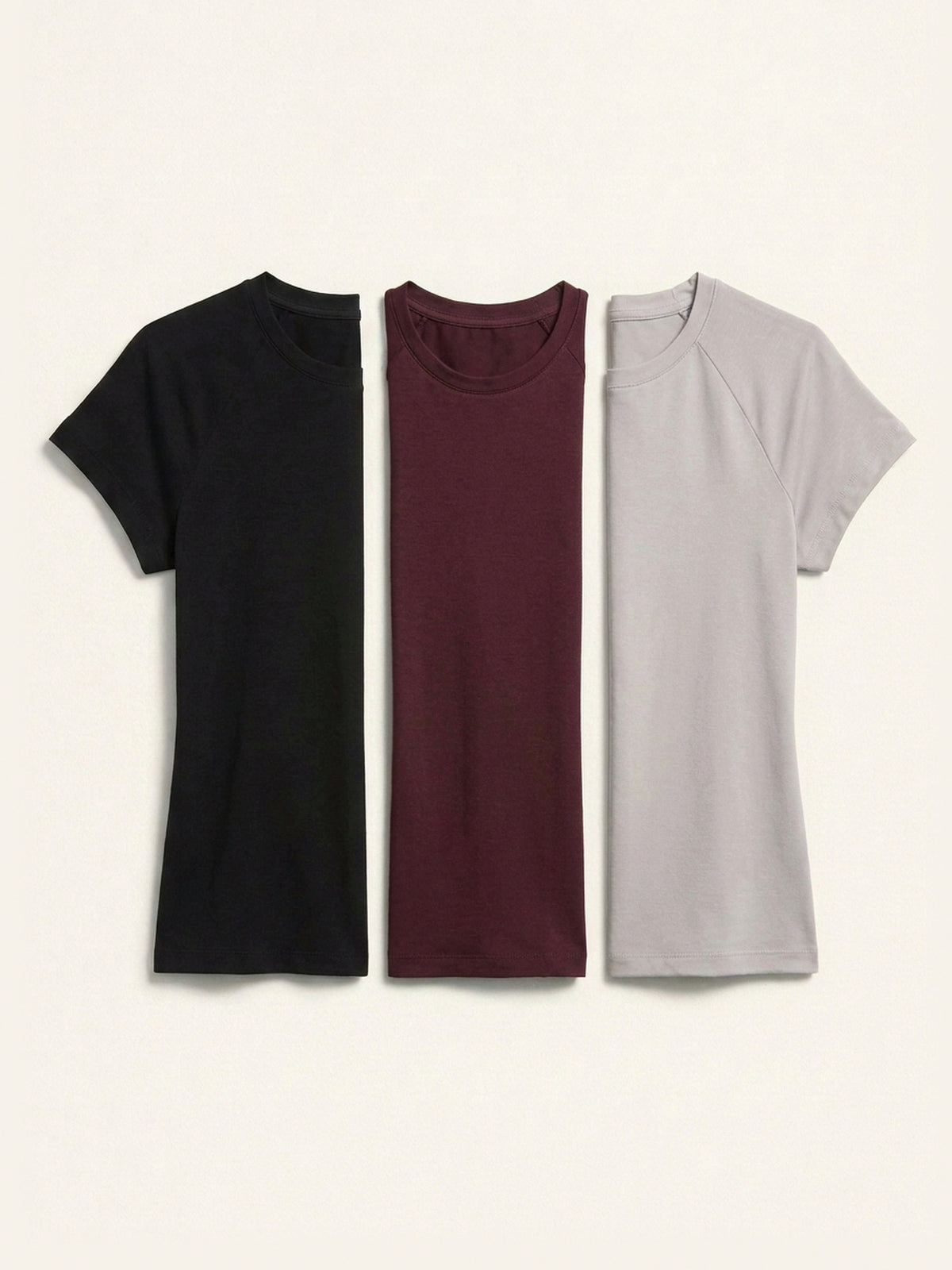 3x Fitted Tee Bundle (Woman) - Black + 2 Colours
