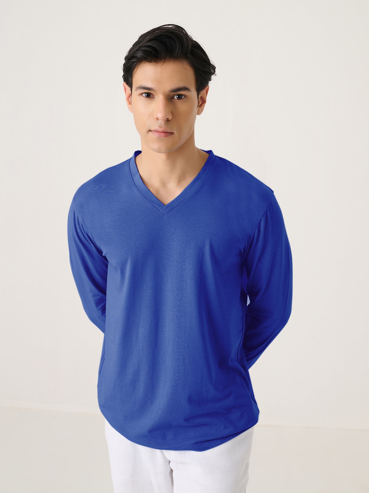 V Neck Long Sleeve