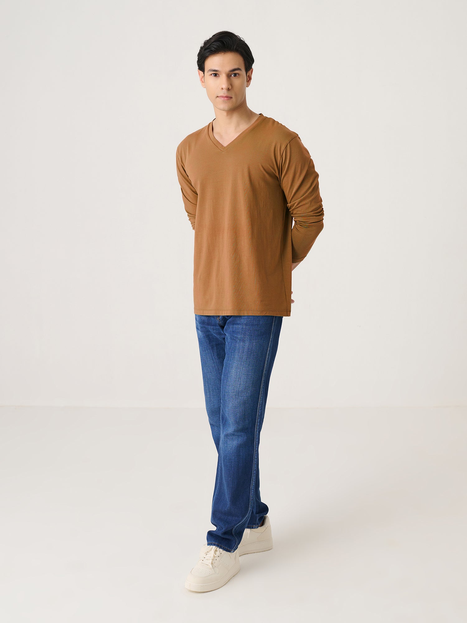 V Neck Long Sleeve