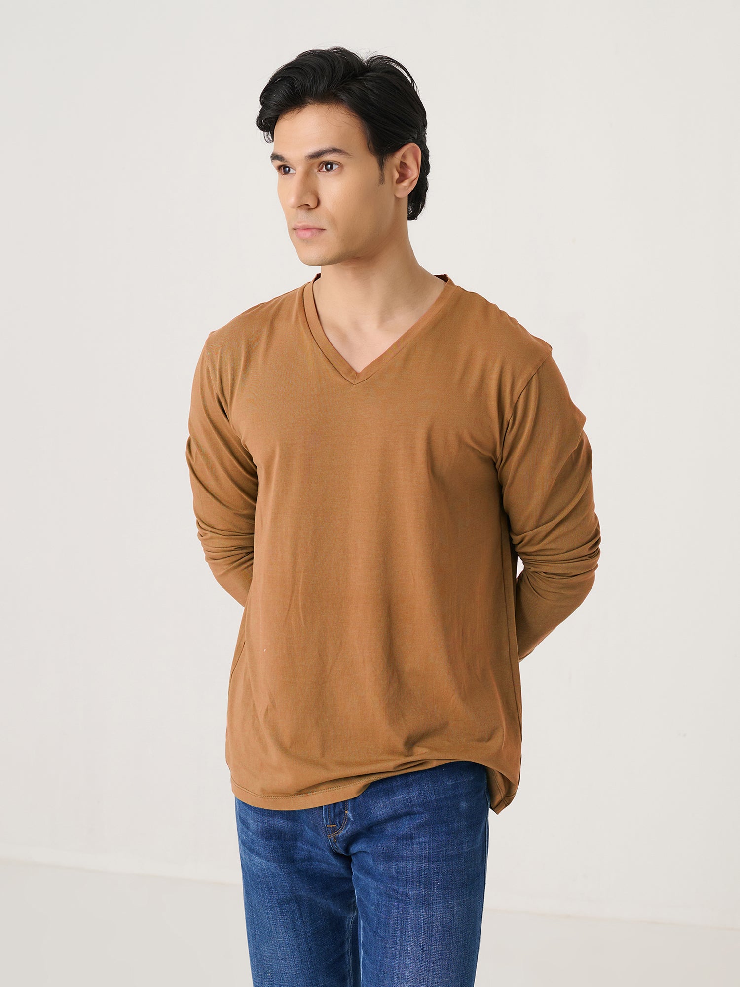 V Neck Long Sleeve