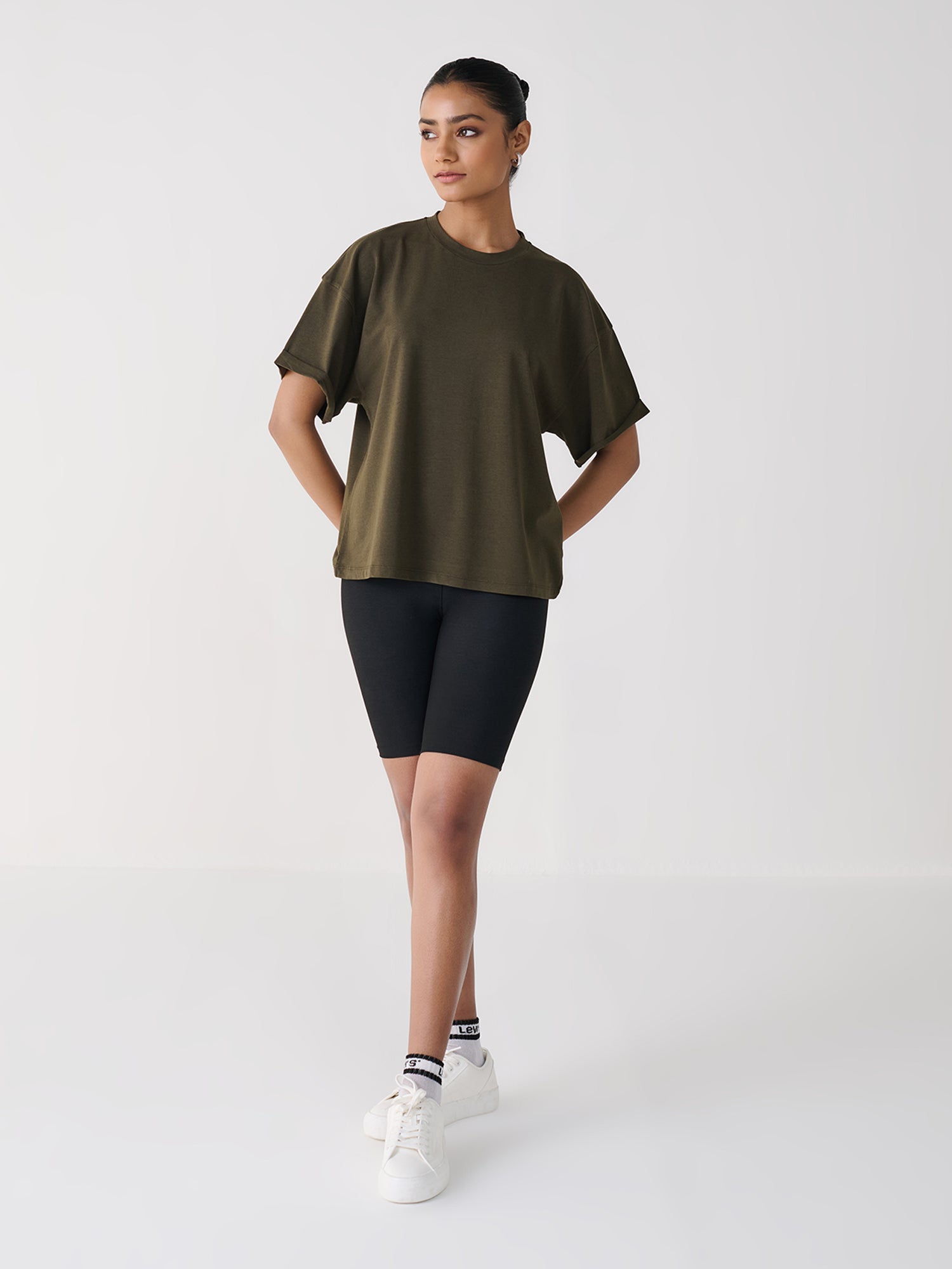 Pinned Sleeve Easy Tee