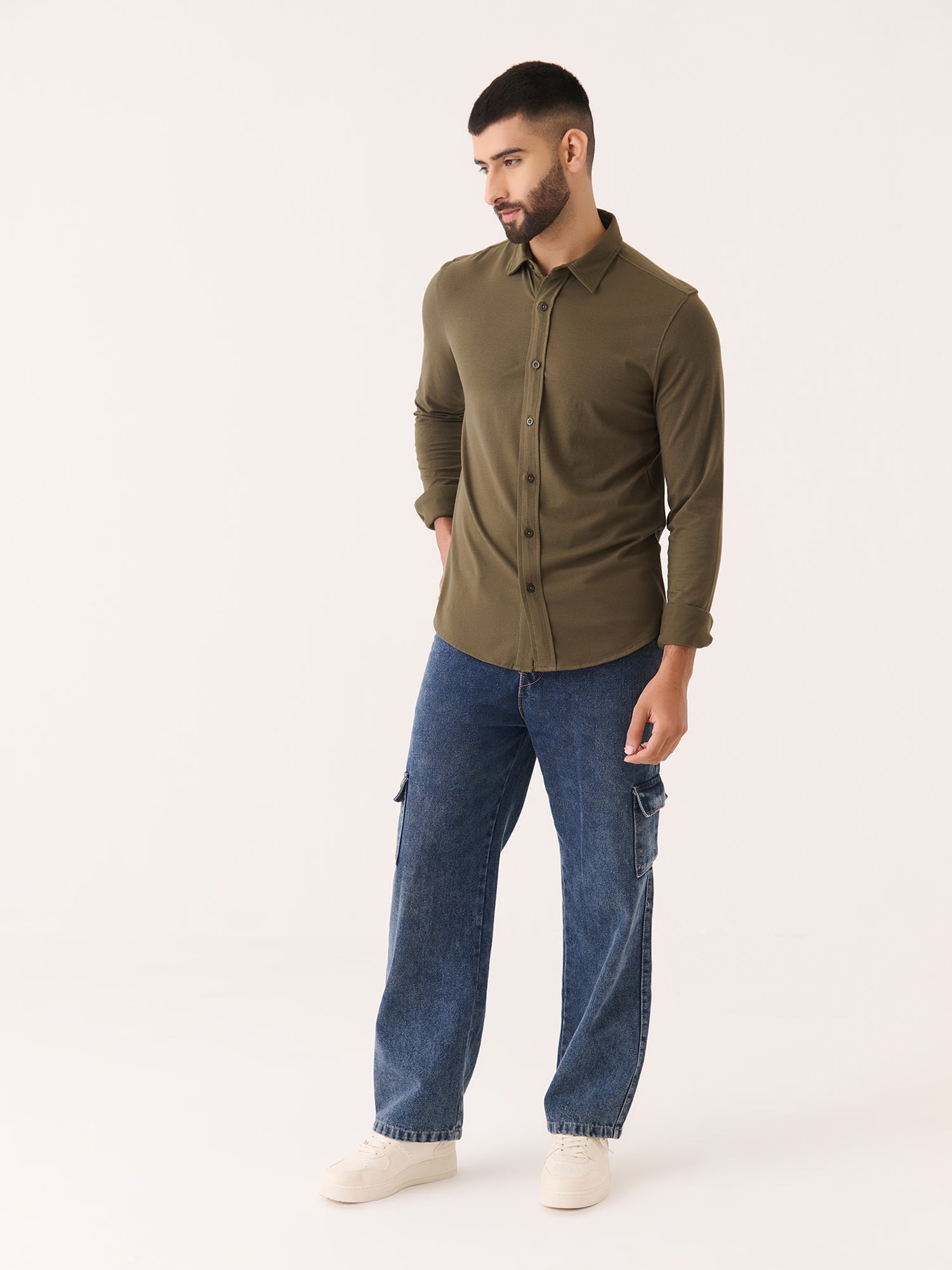 Long Sleeve Button Down - Slim Fit Stretch