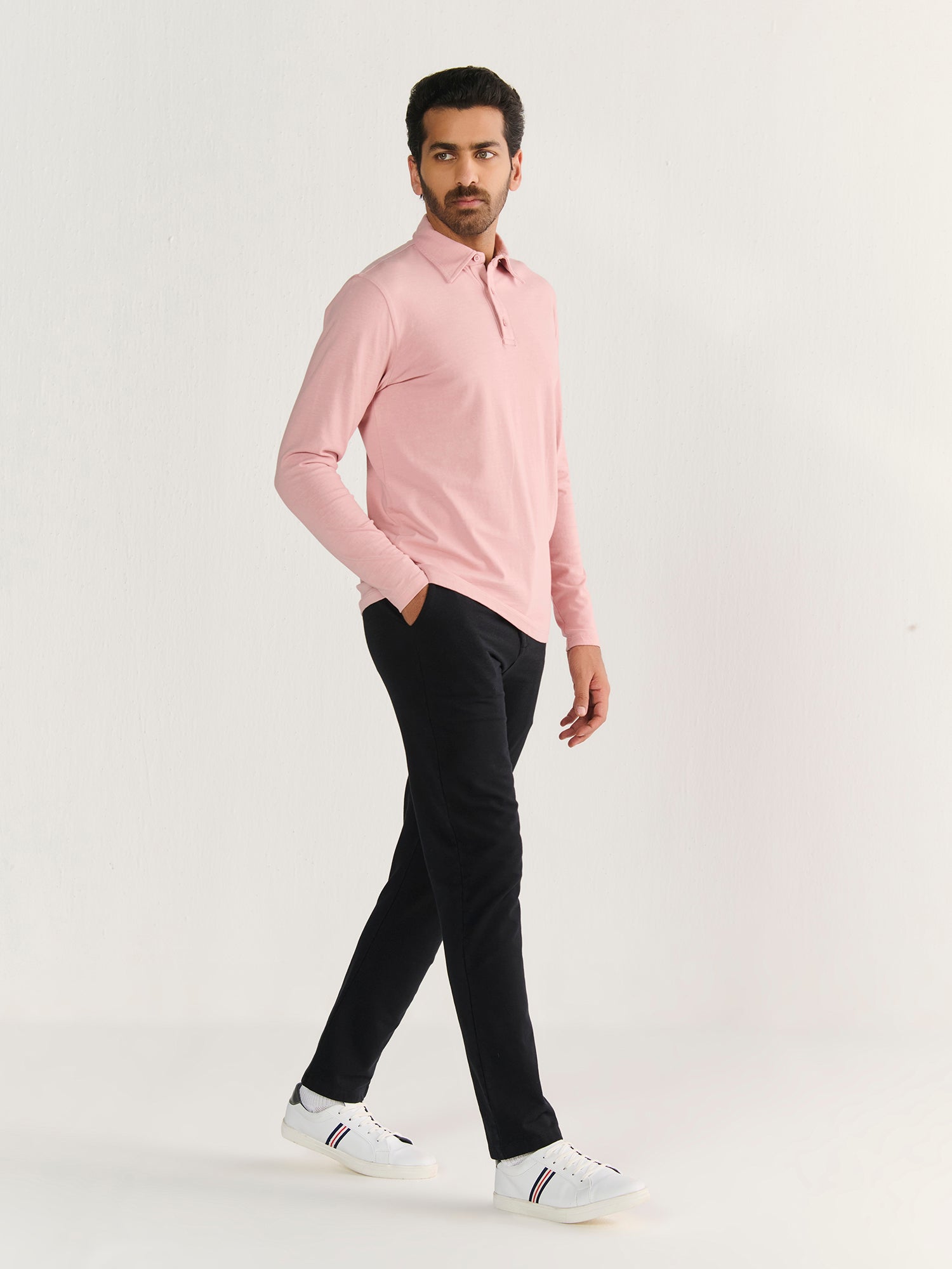 Heavy Long Sleeve Polo