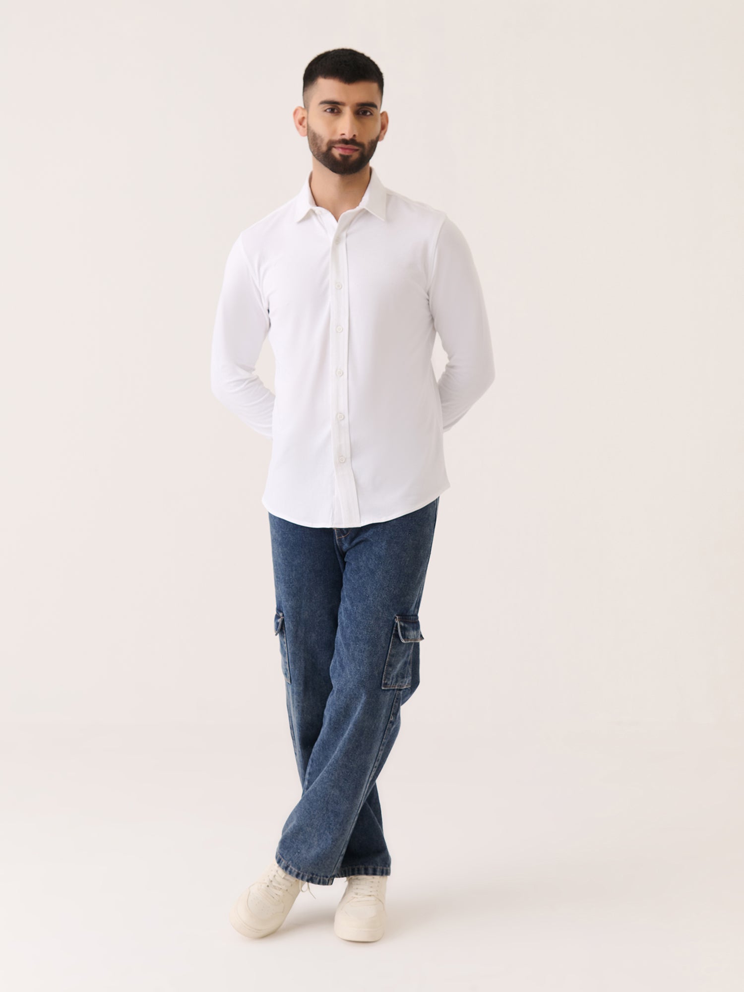 Long Sleeve Button Down - Slim Fit Stretch