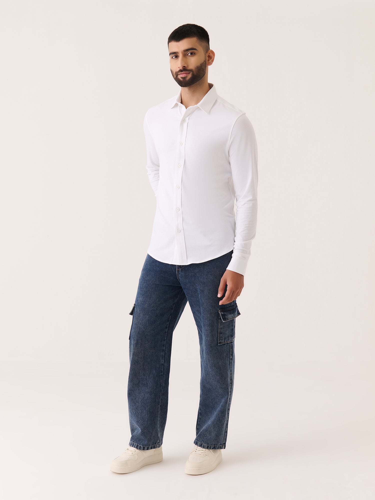 Long Sleeve Button Down - Slim Fit Stretch