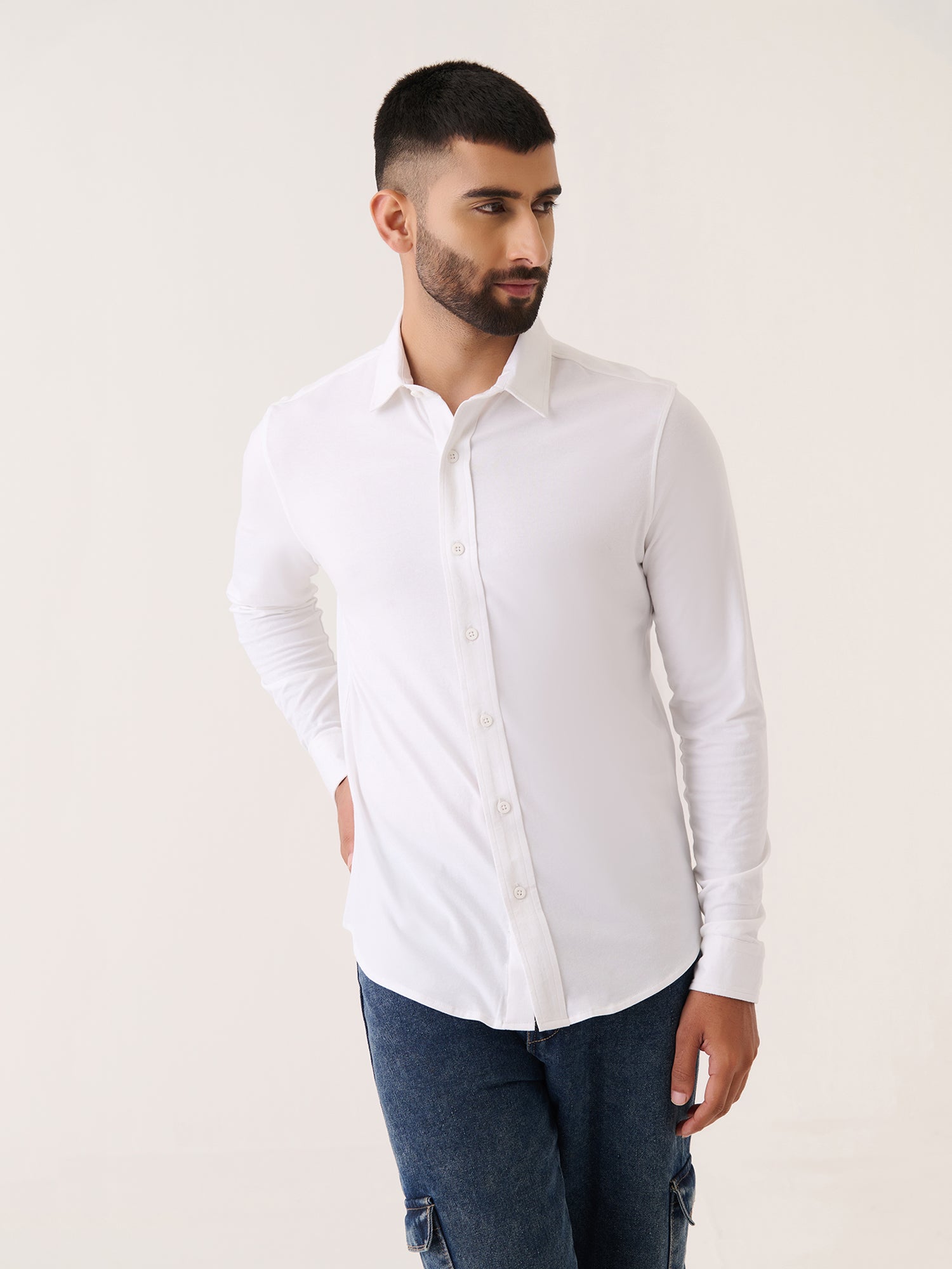 Long Sleeve Button Down - Slim Fit Stretch