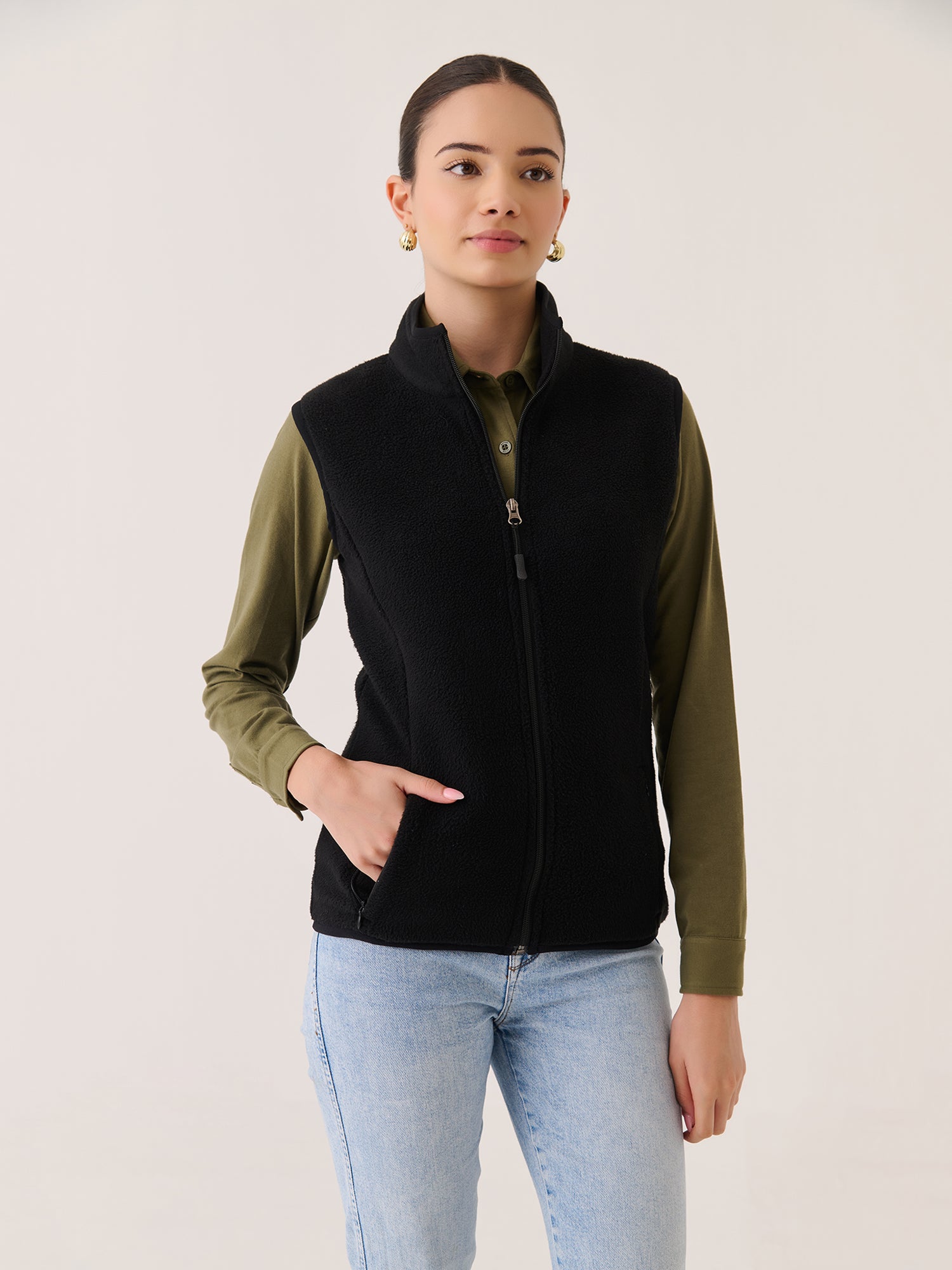 Polar Fleece Sleeveless Jacket