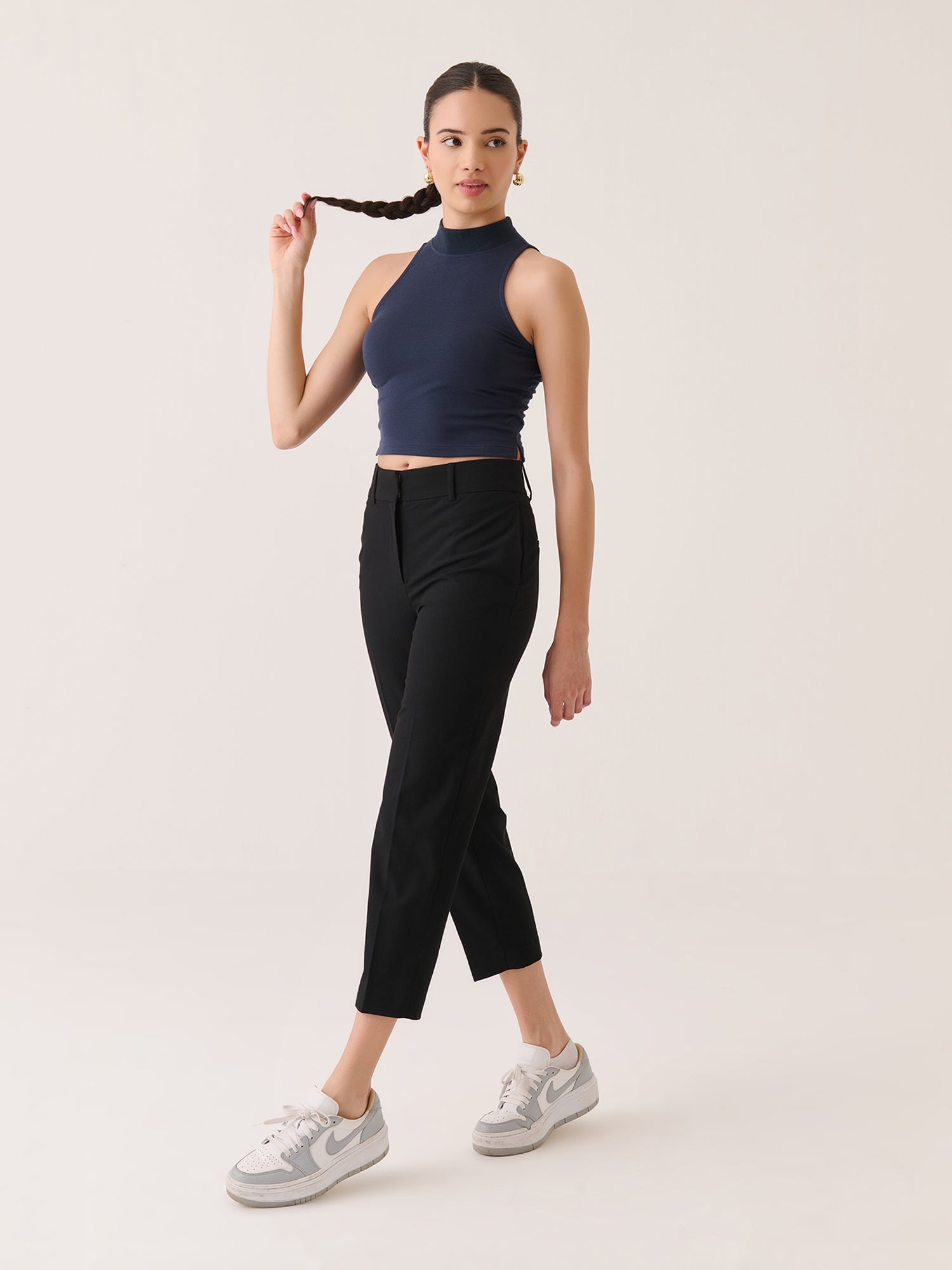 High Neck Cropped Tank