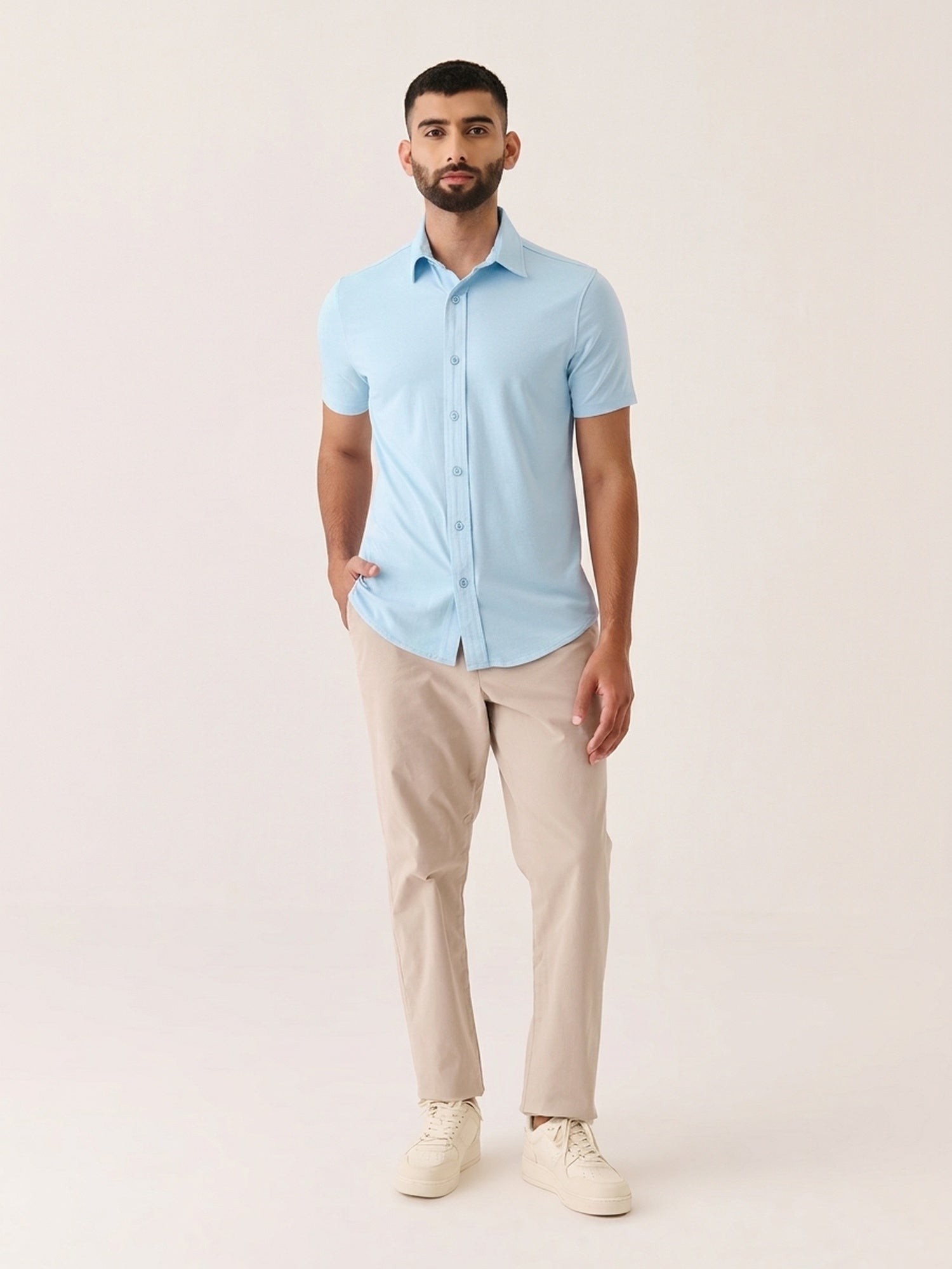 Short Sleeve Button Down - Slim Fit Stretch