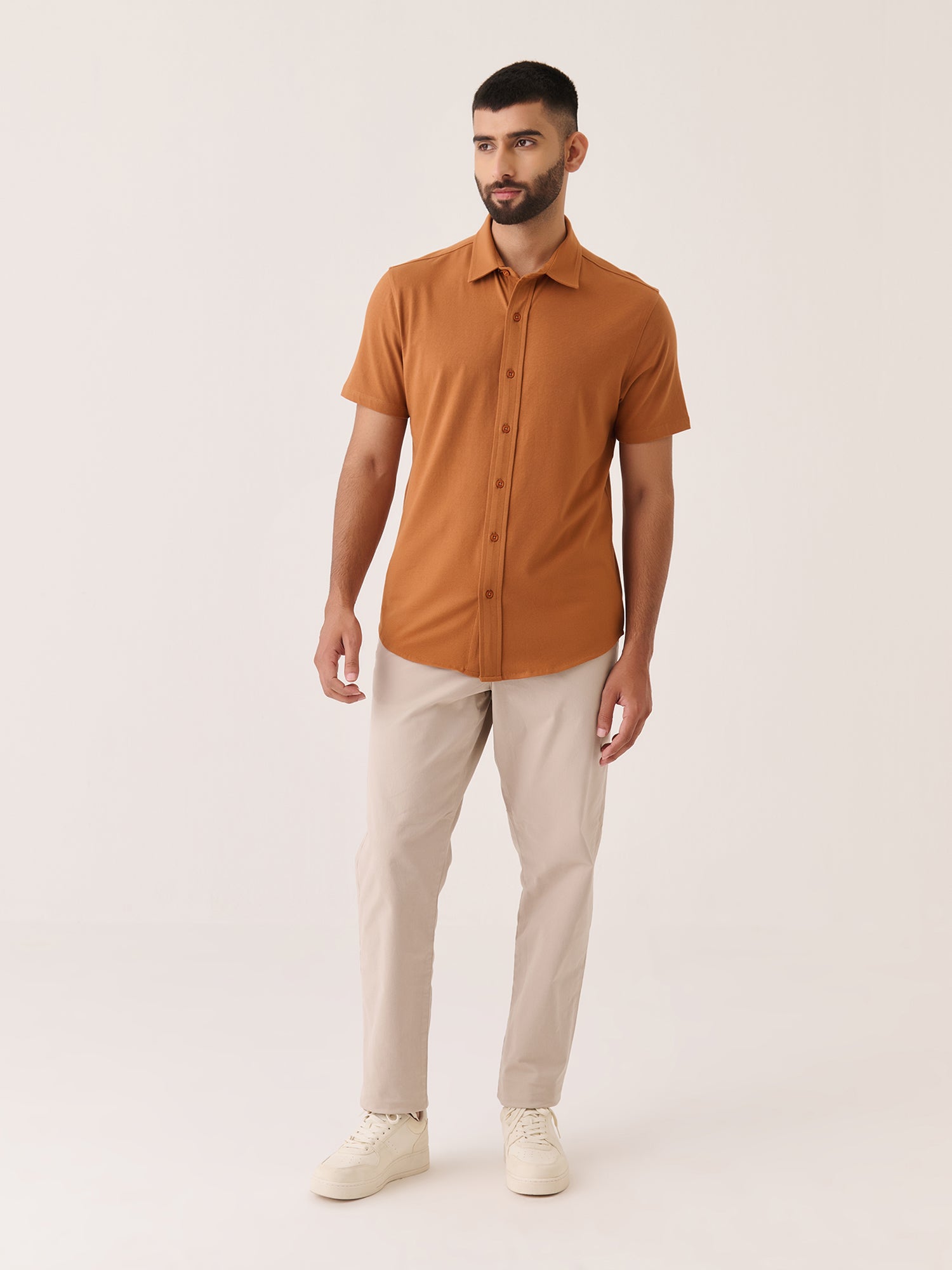 Short Sleeve Button Down - Slim Fit Stretch