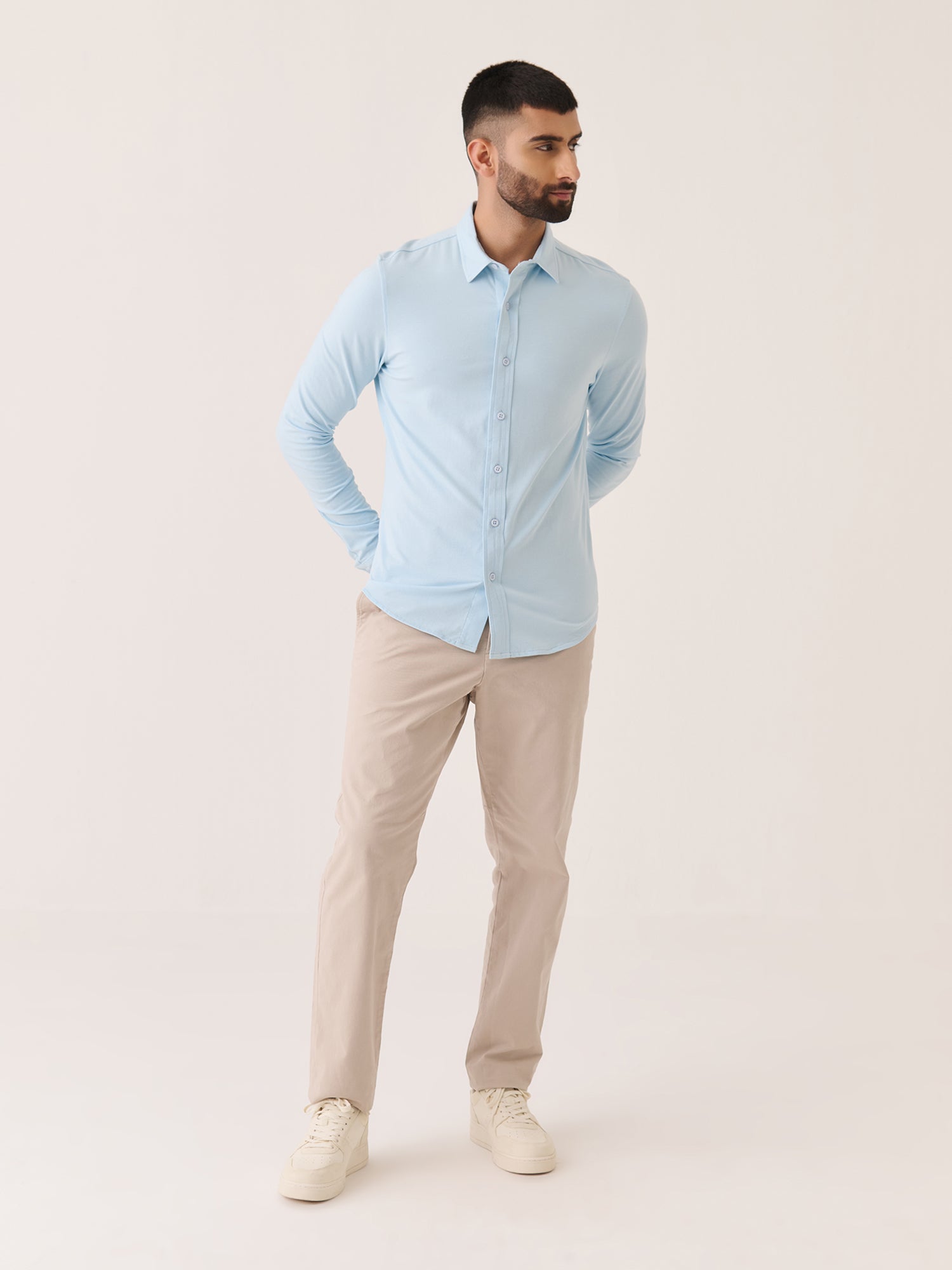 Long Sleeve Button Down - Slim Fit Stretch