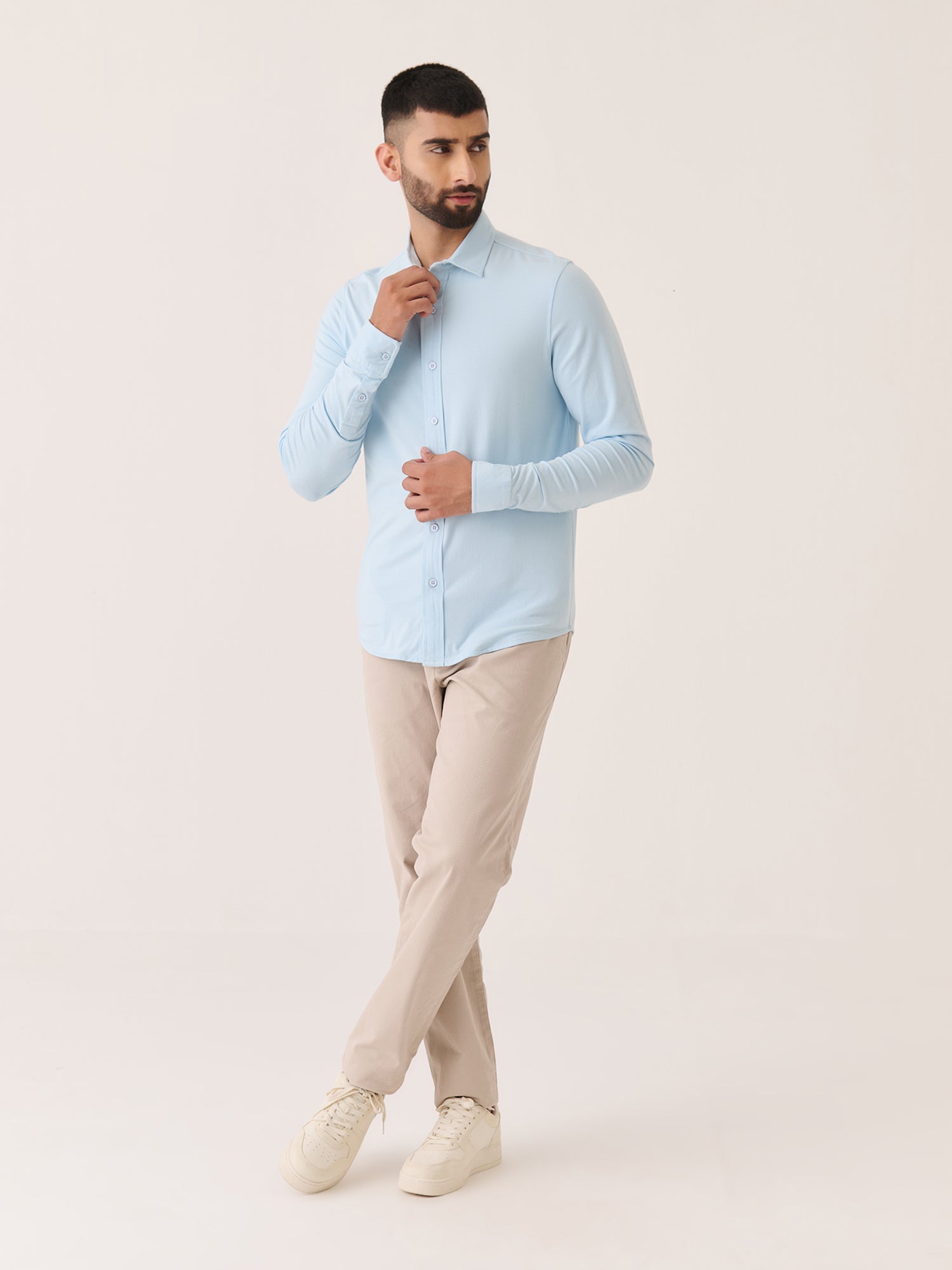 Long Sleeve Button Down - Slim Fit Stretch