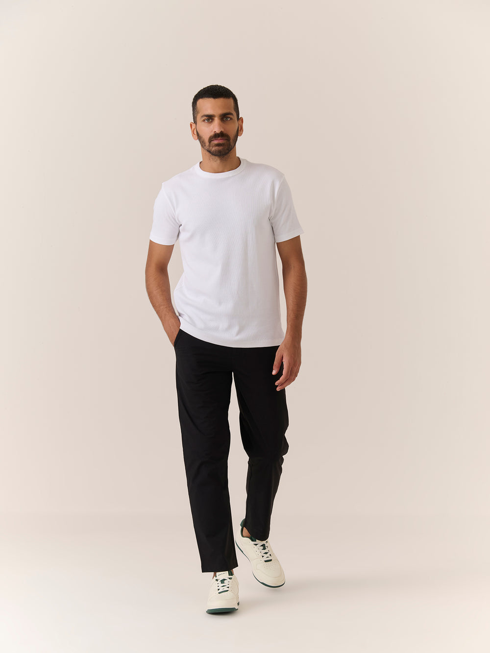 Performance Trouser in Black - front view on model