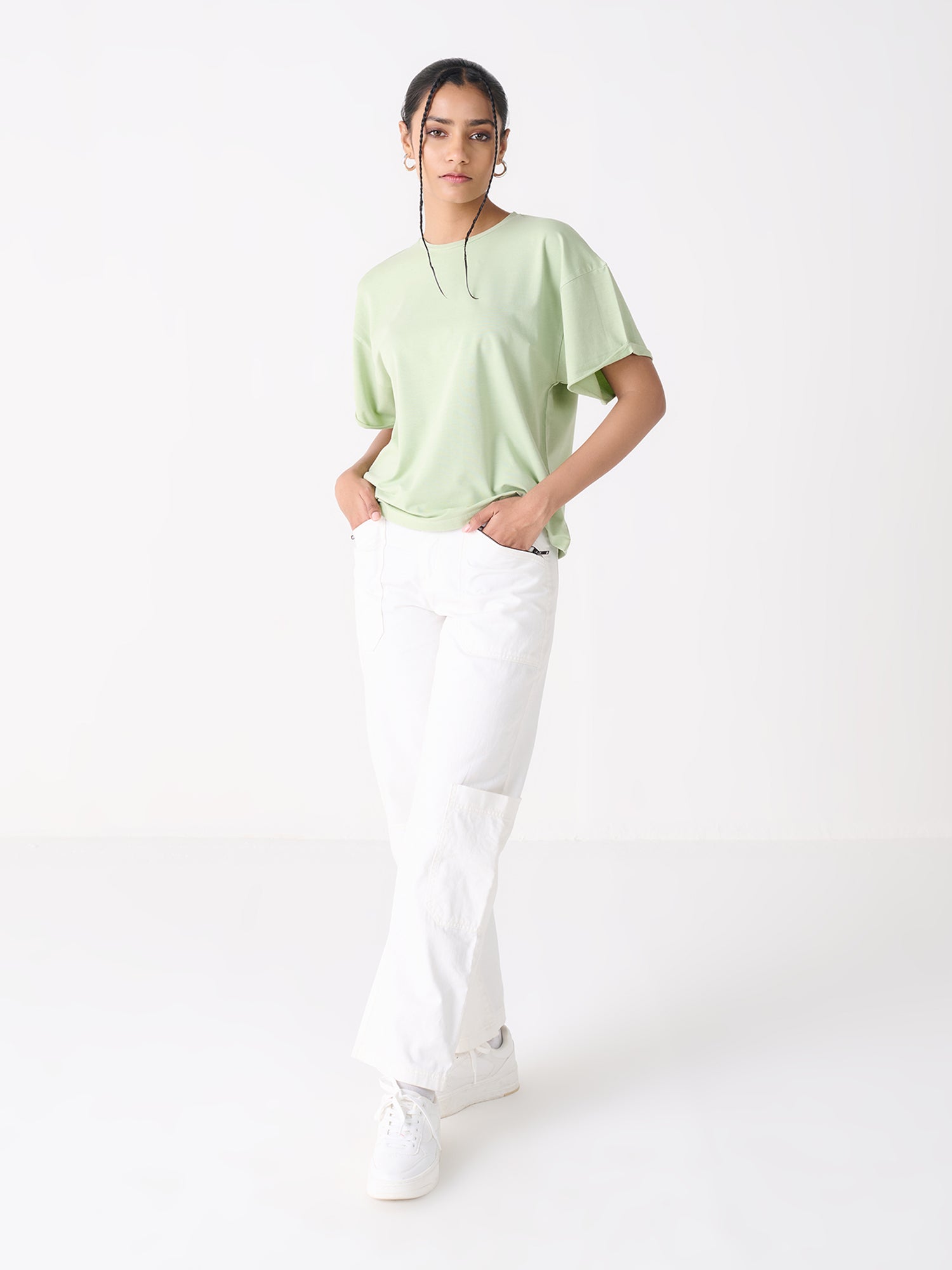 Pinned Sleeve Easy Tee