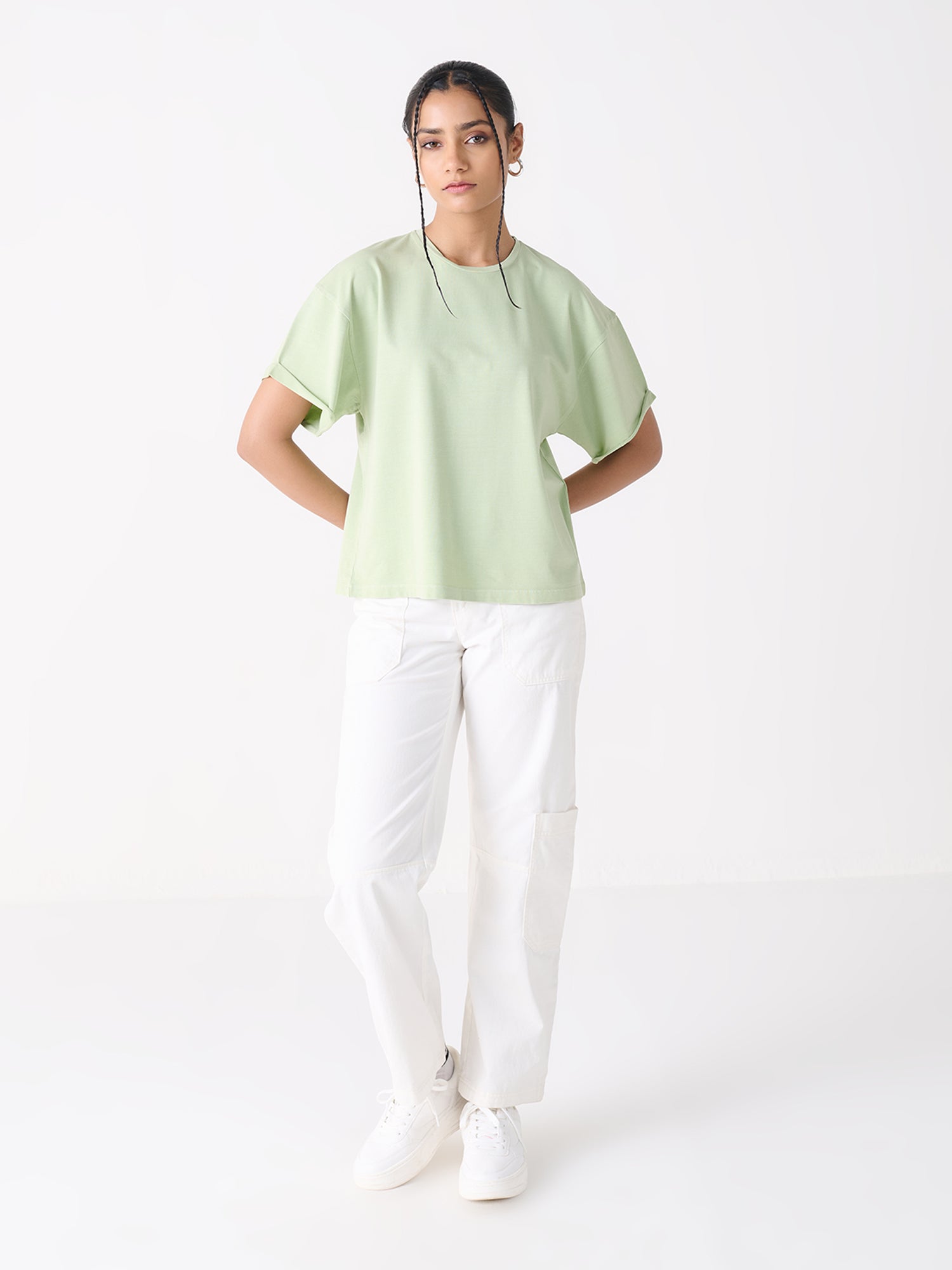 Pinned Sleeve Easy Tee