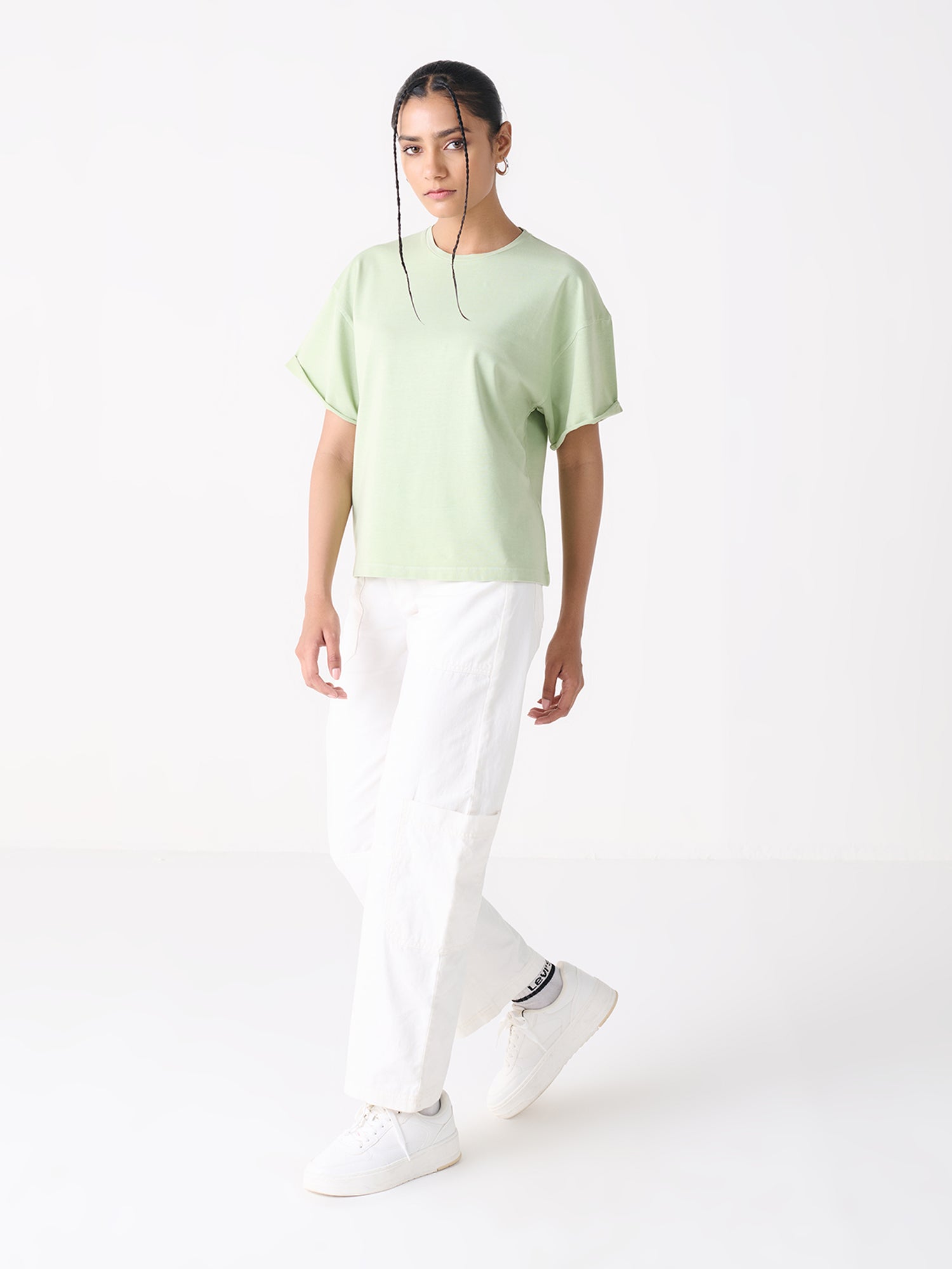 Pinned Sleeve Easy Tee