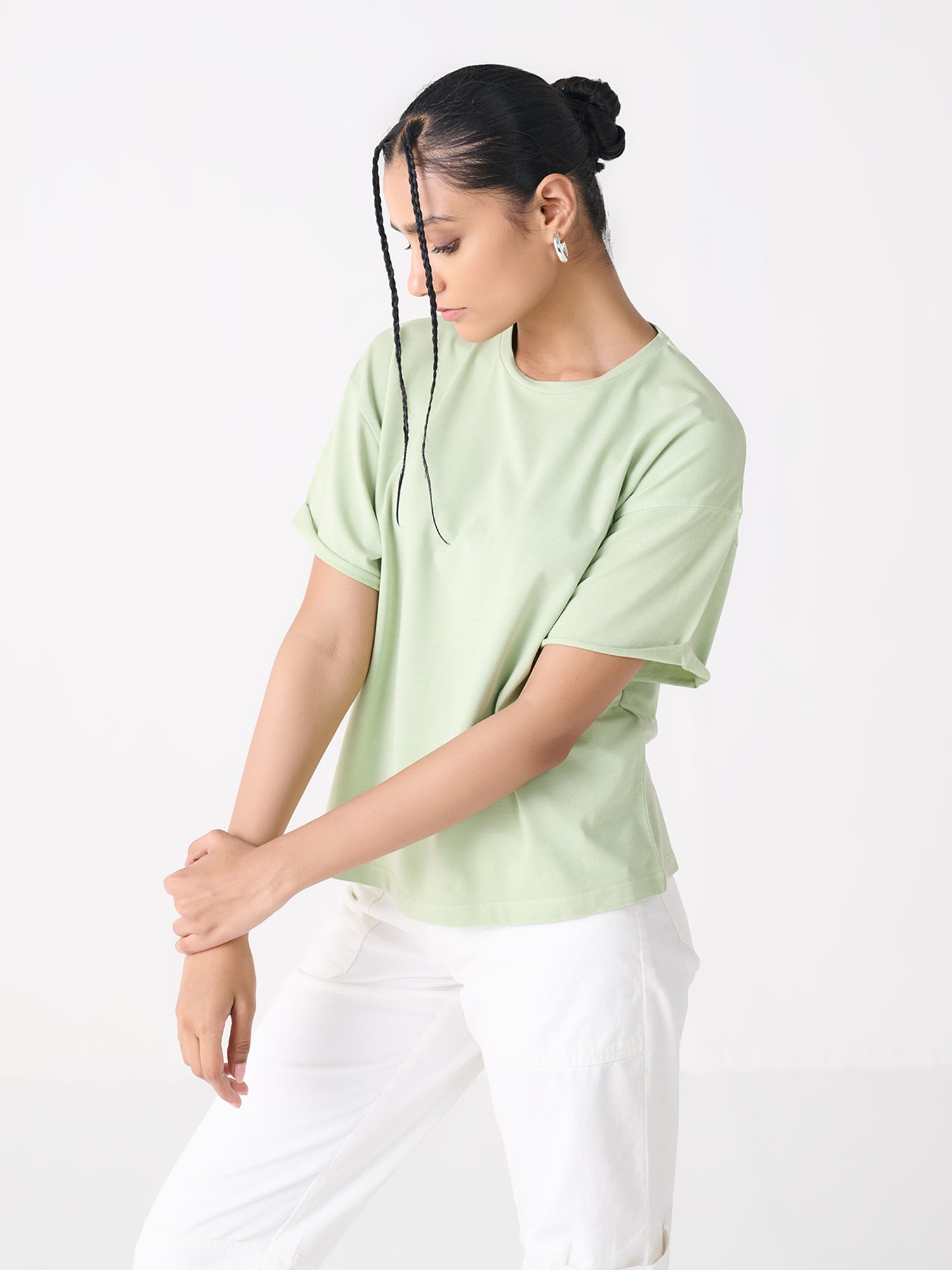 Pinned Sleeve Easy Tee