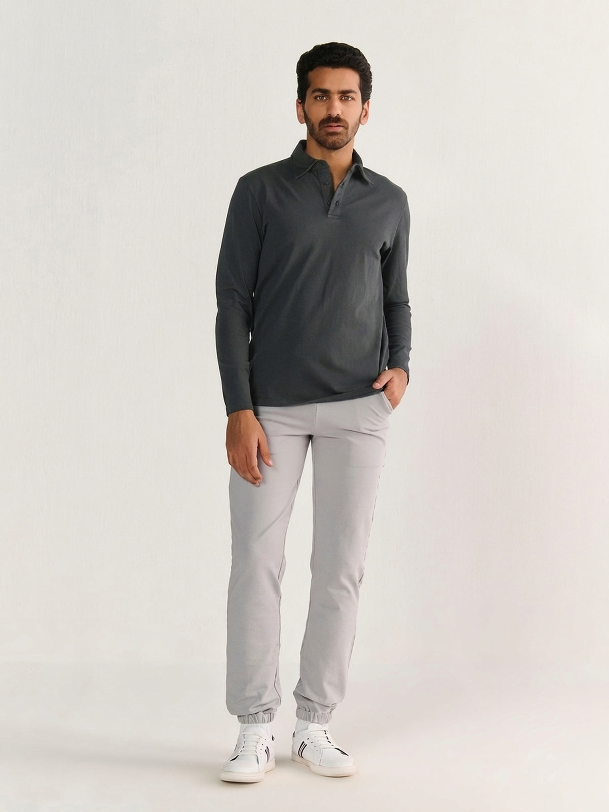 Heavy Long Sleeve Polo