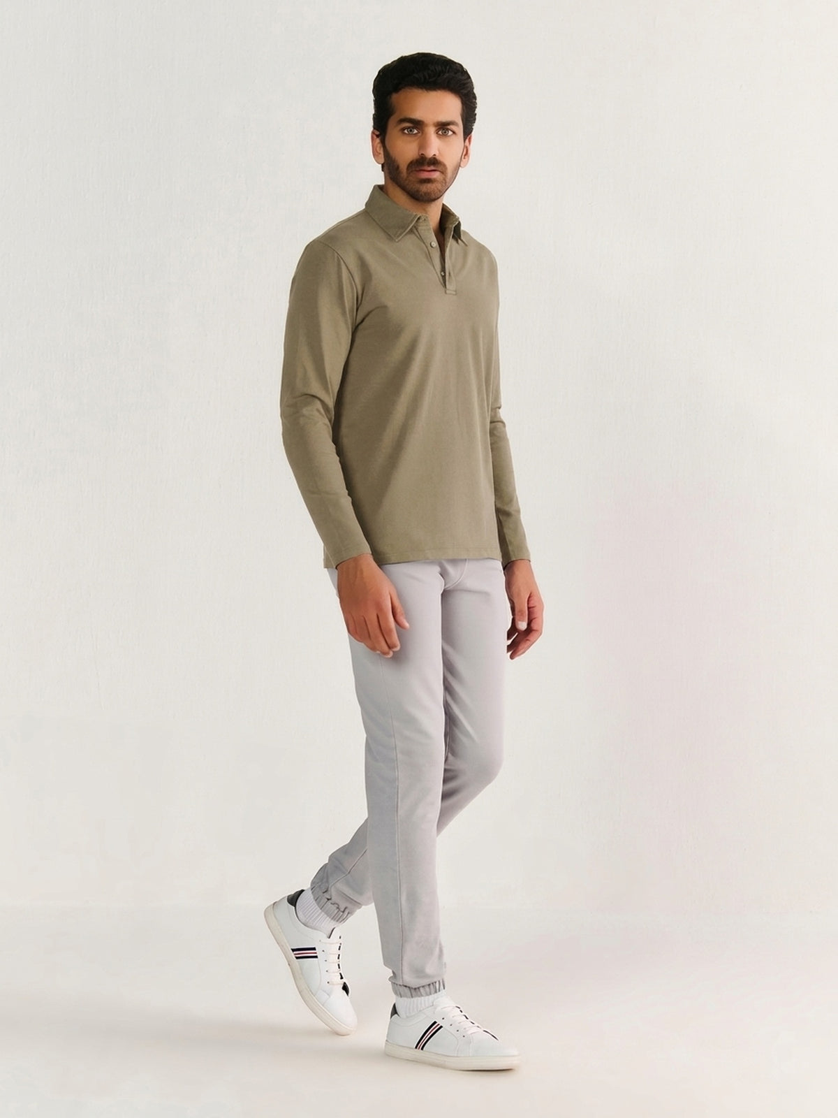 Heavy Long Sleeve Polo