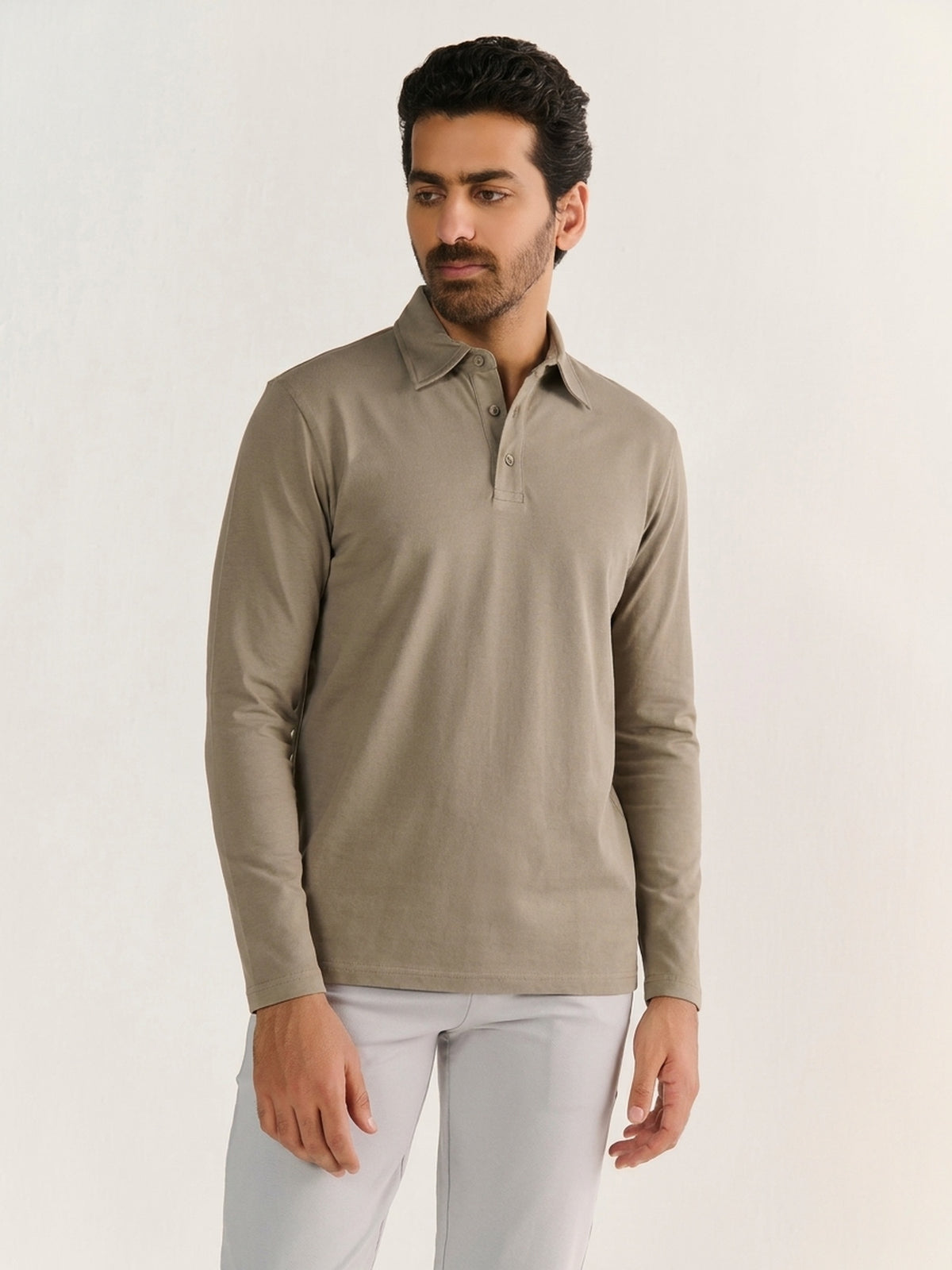 Heavy Long Sleeve Polo