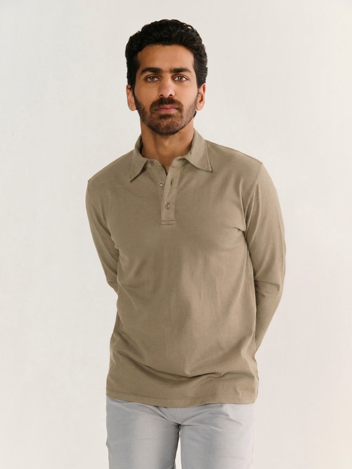 Heavy Long Sleeve Polo