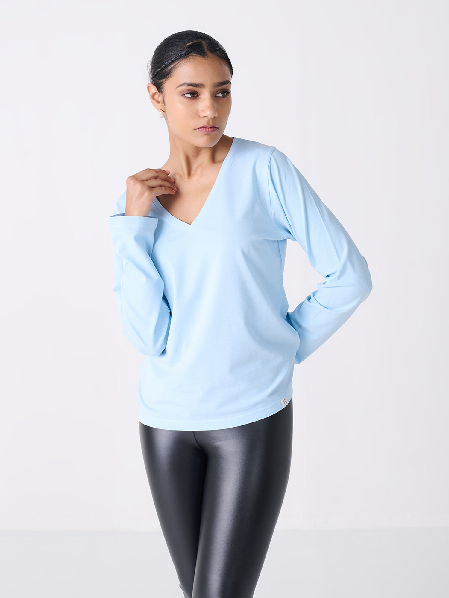 V Neck Long Sleeve