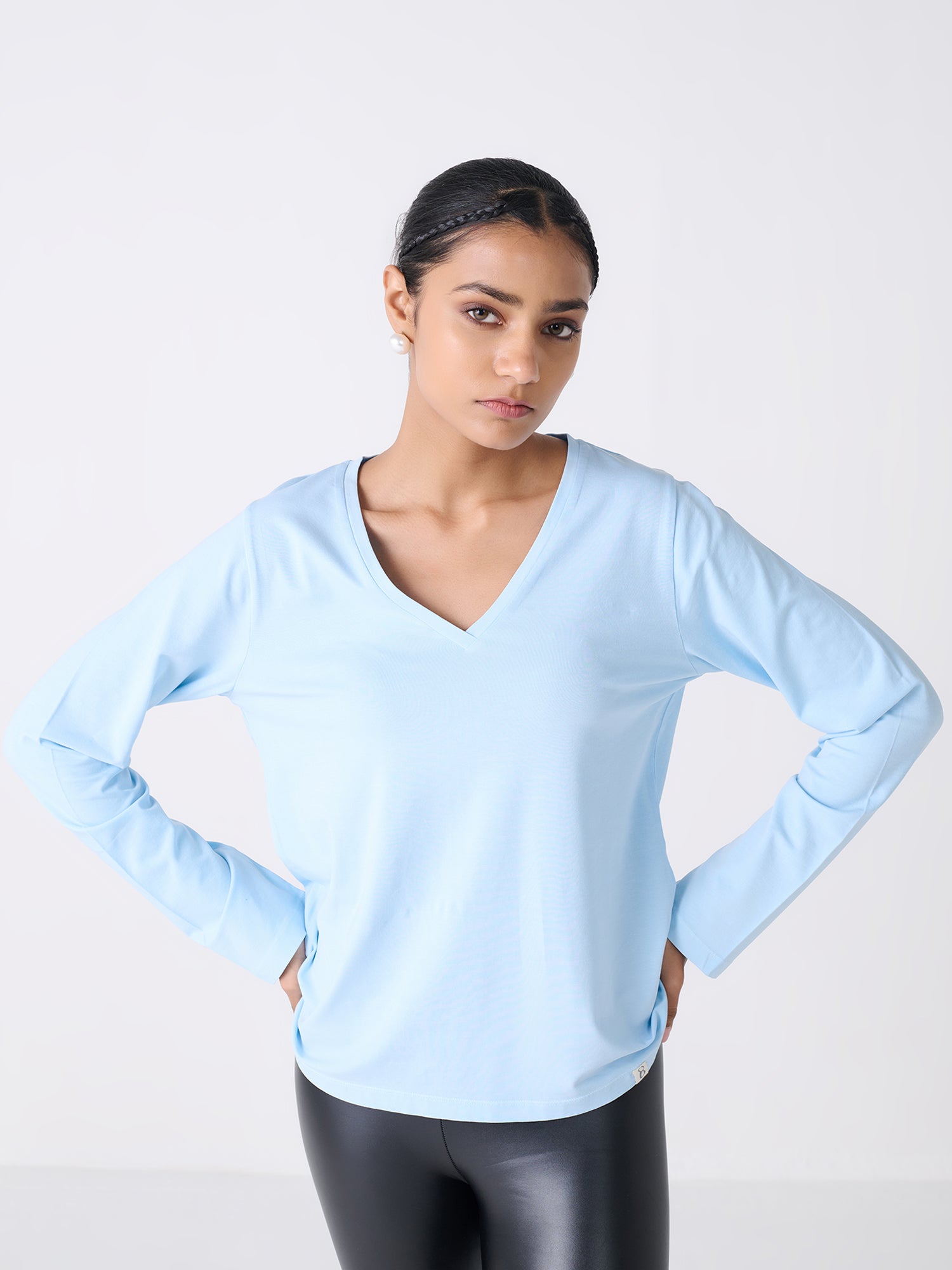 V Neck Long Sleeve