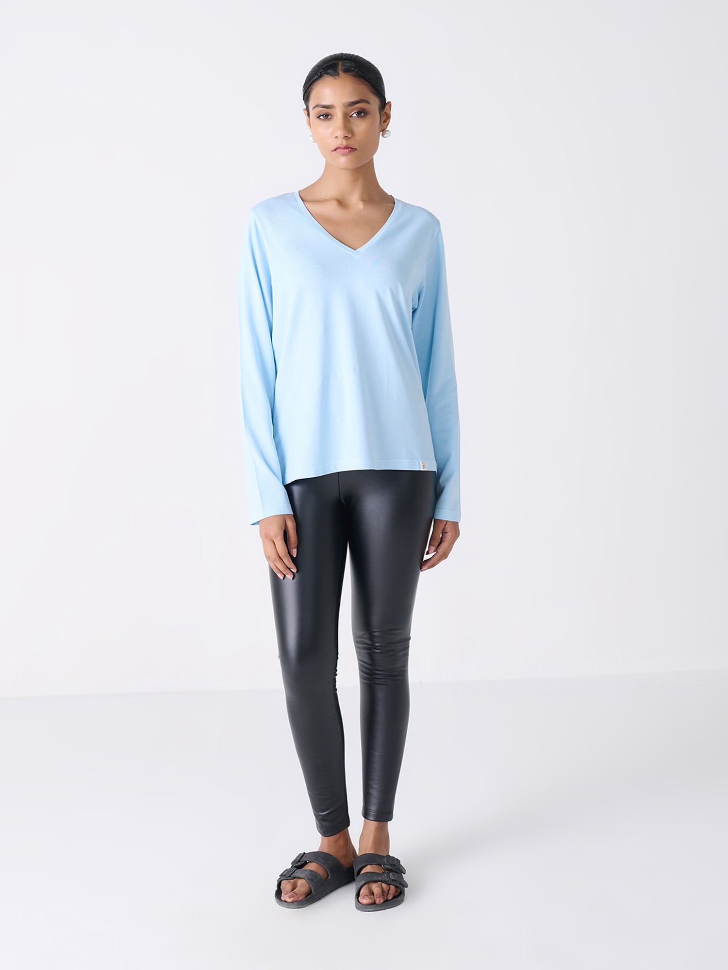 V Neck Long Sleeve