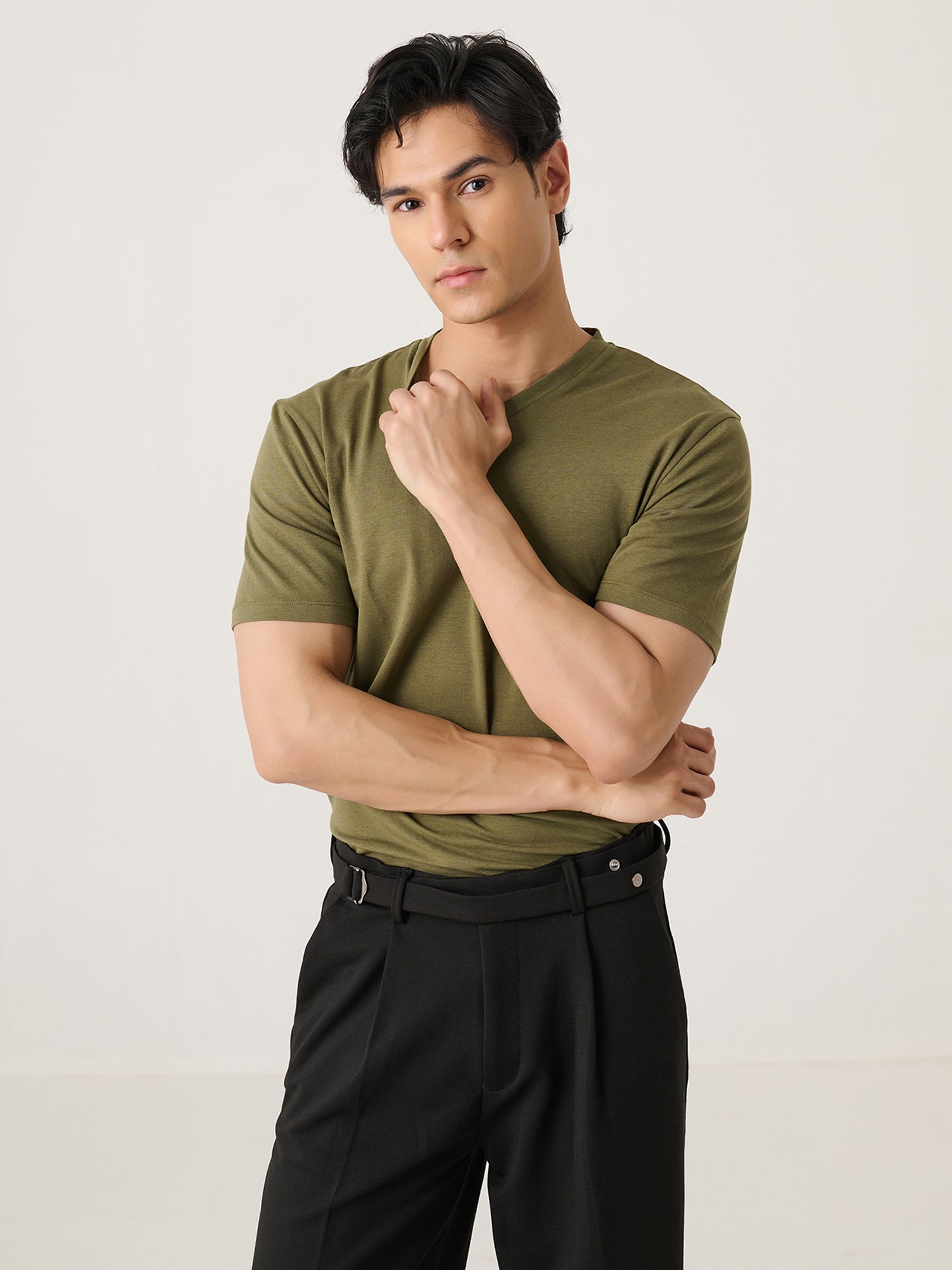 V Neck Short Sleeve