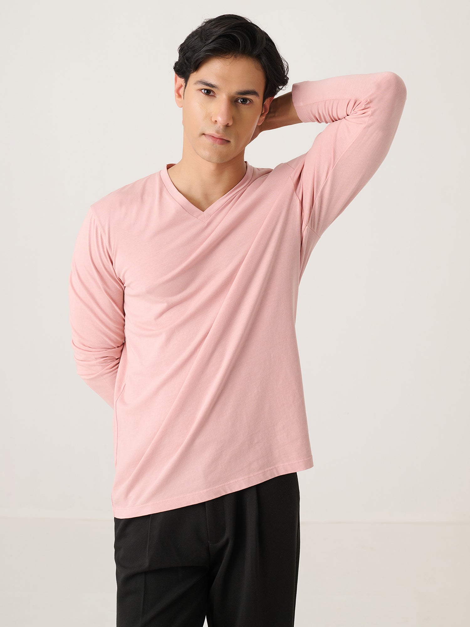 V Neck Long Sleeve