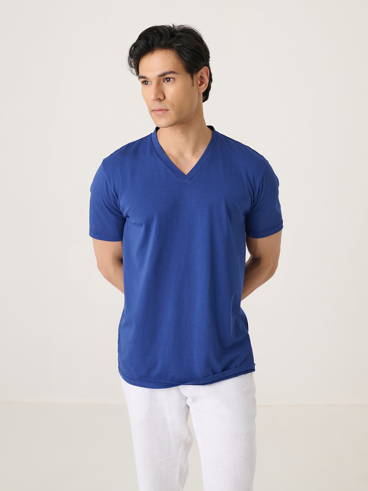 V Neck Short Sleeve