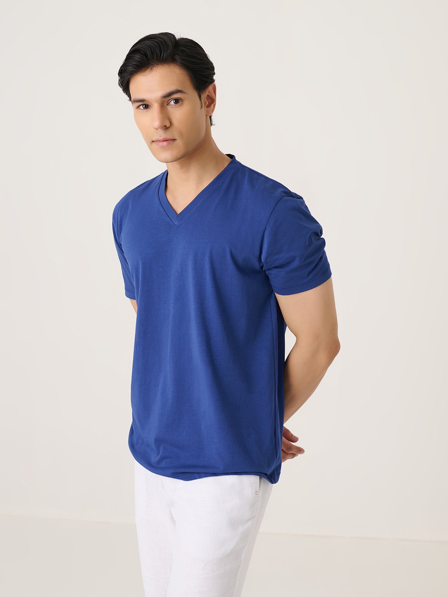 V Neck Short Sleeve