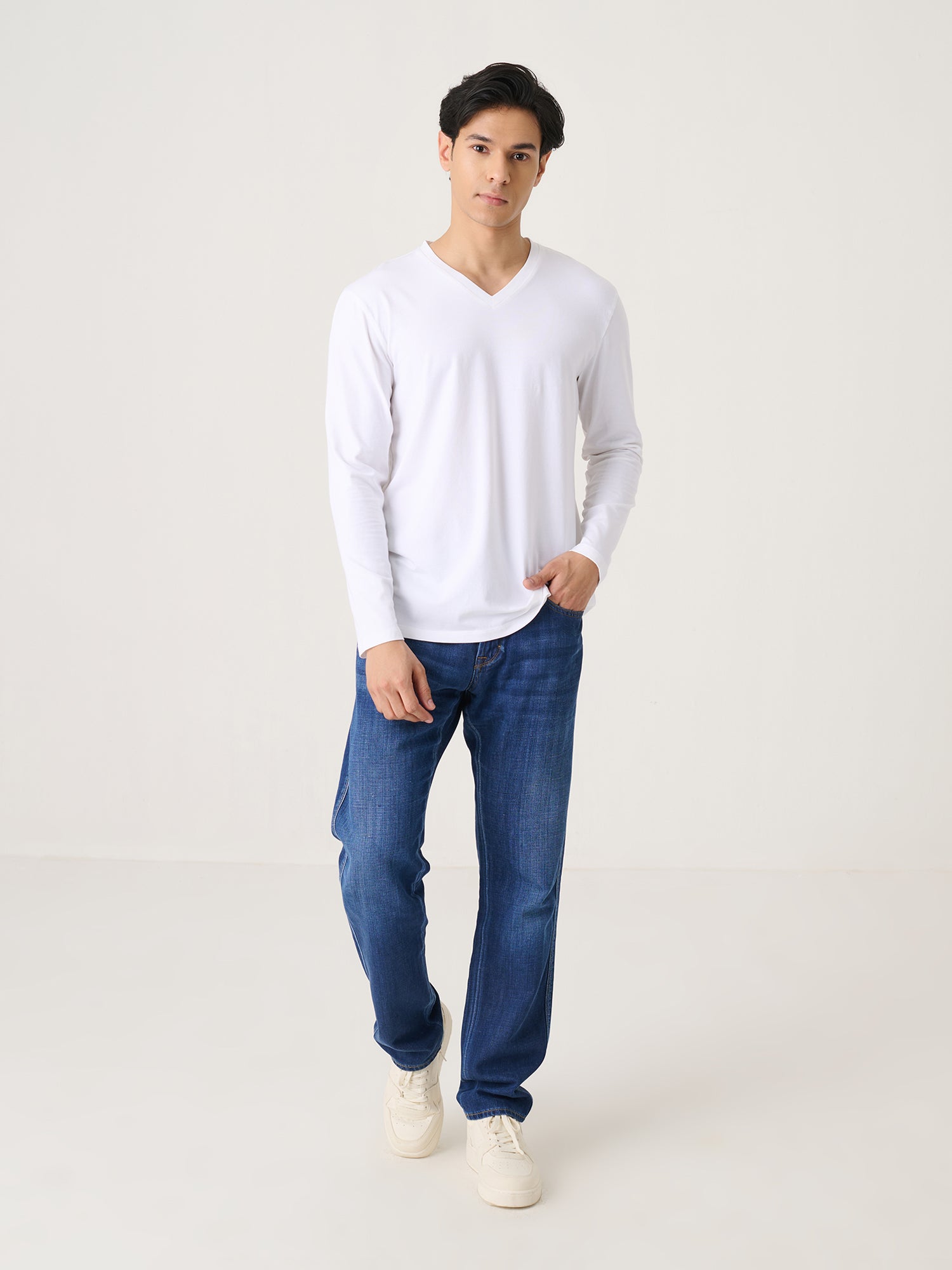 V Neck Long Sleeve