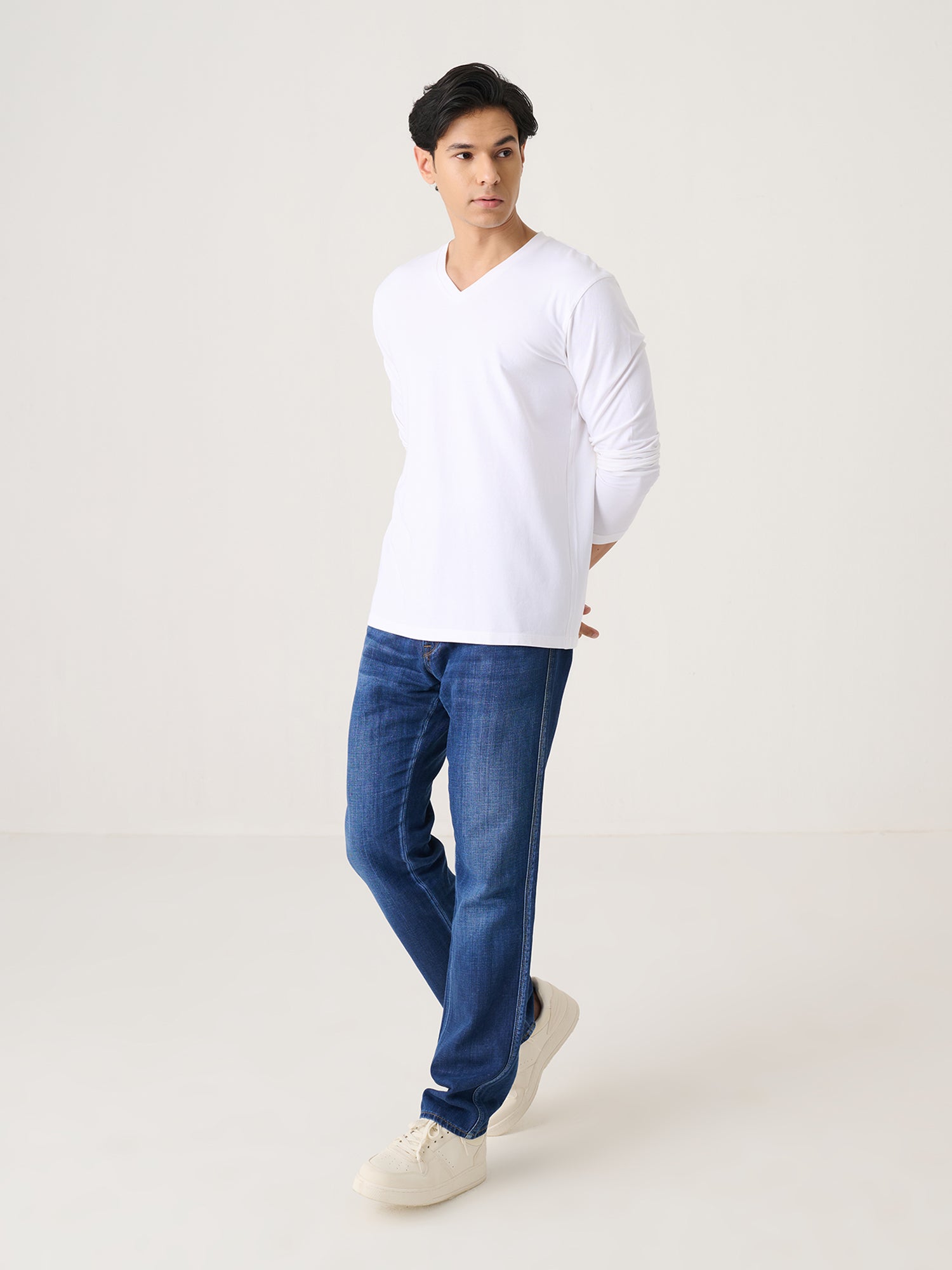 V Neck Long Sleeve