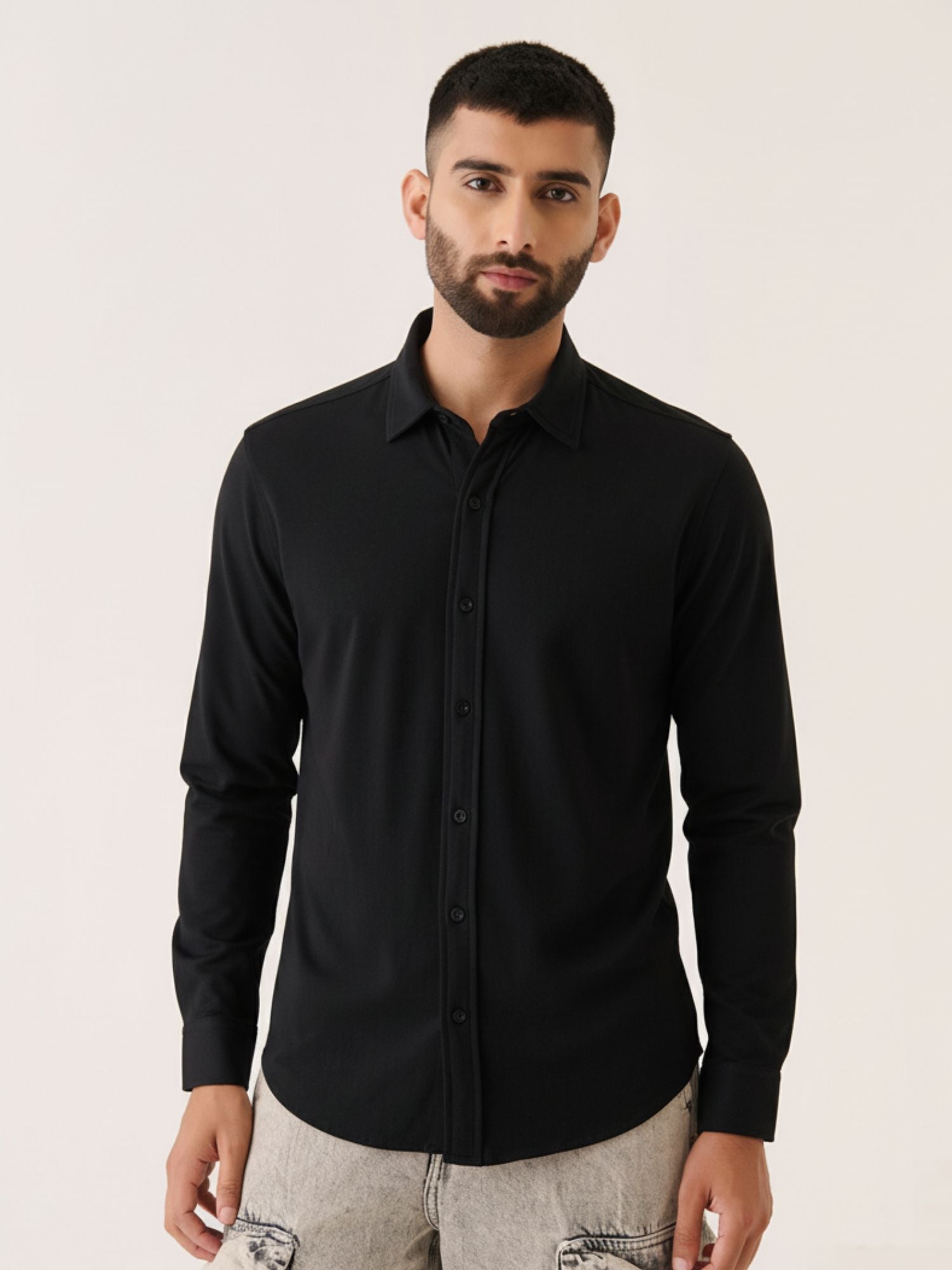 Long Sleeve Button Down - Slim Fit Stretch