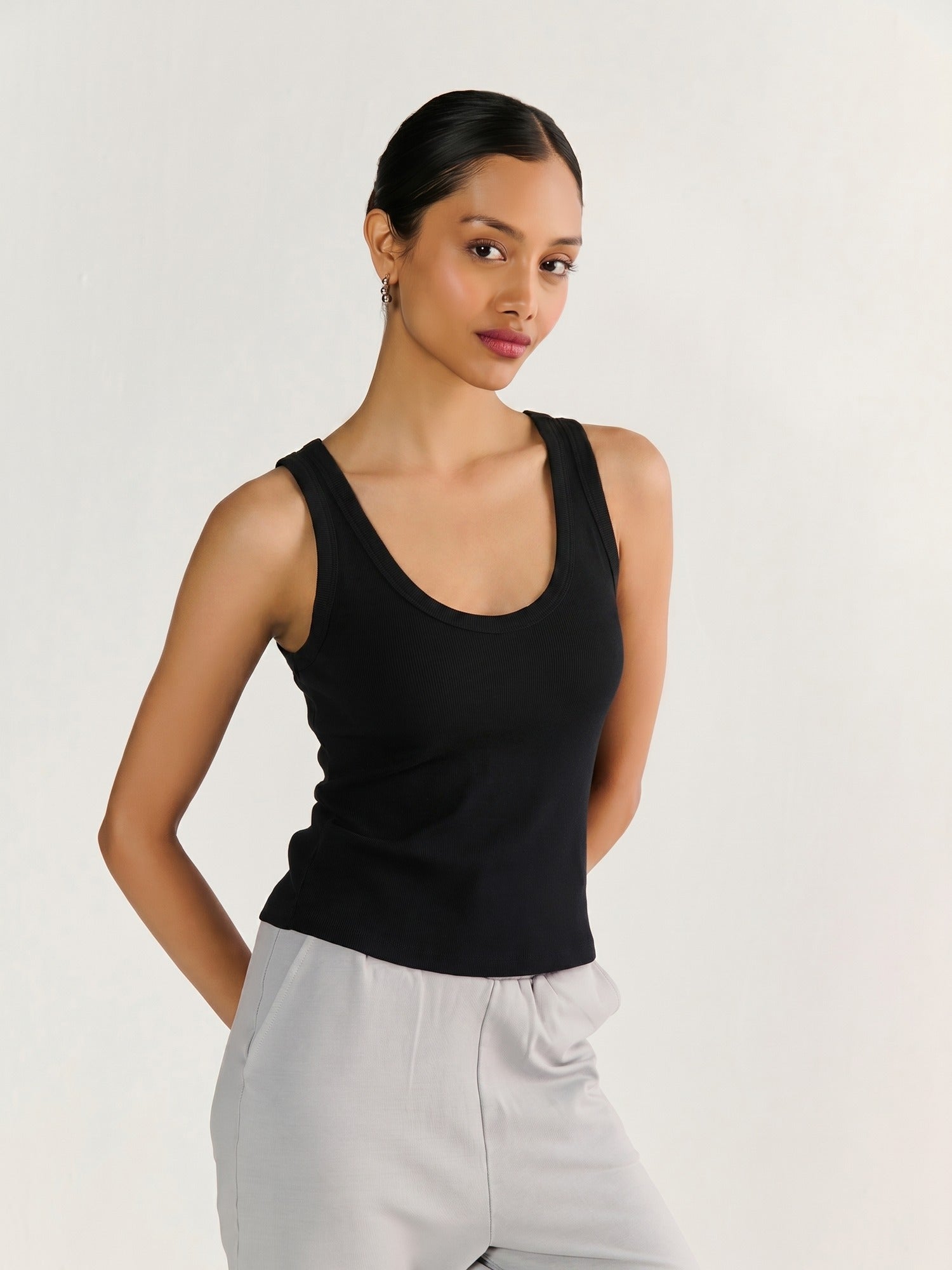 Rib Scoop Neck Tank
