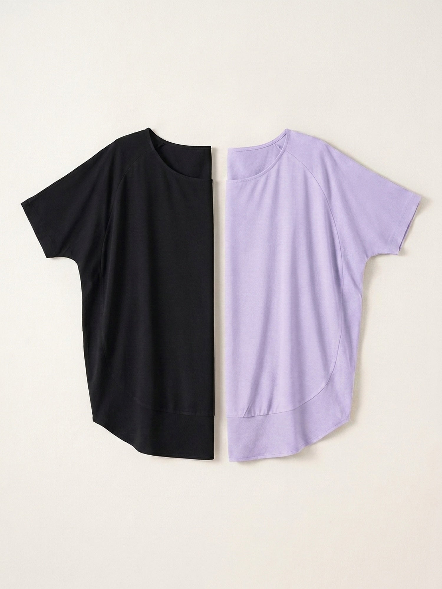 2x Flowy Fit Top Bundle (Woman) - Black + Colour